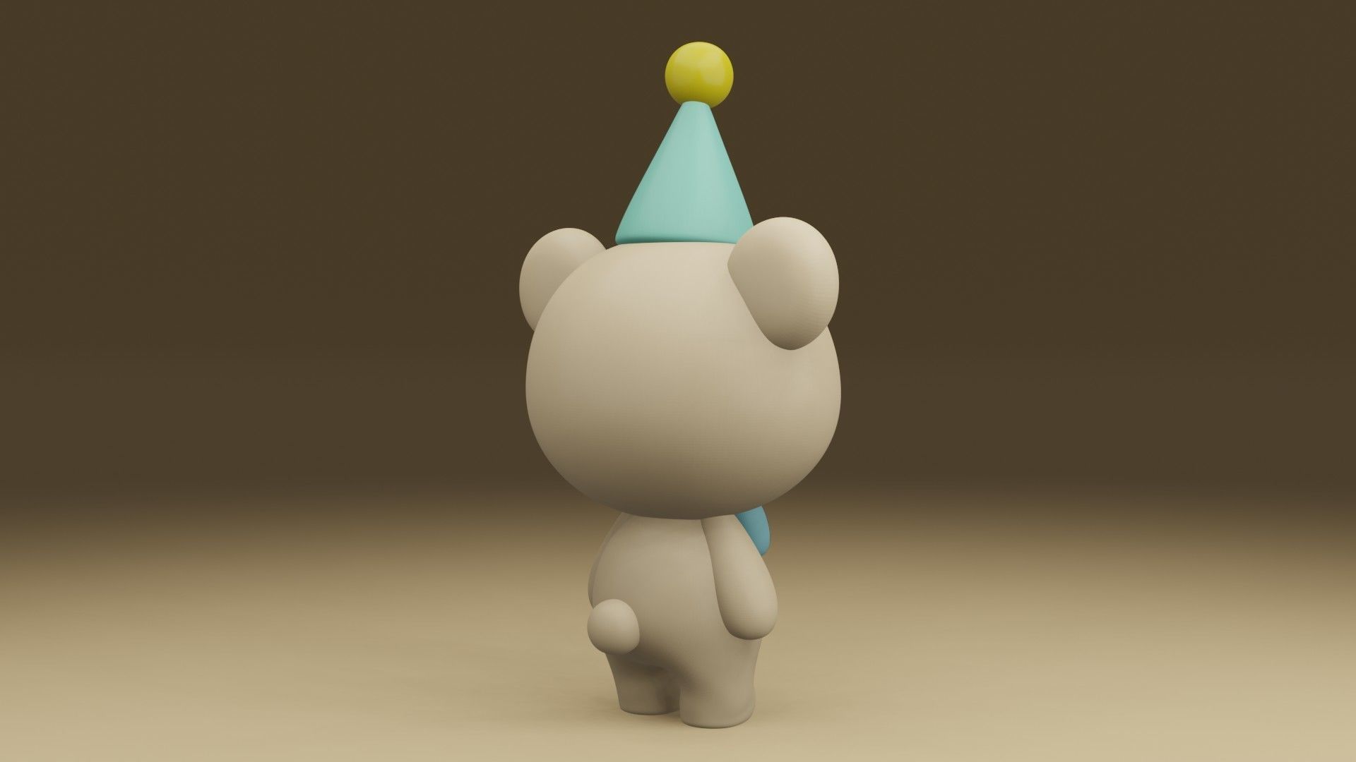happy bear 3D print model_10