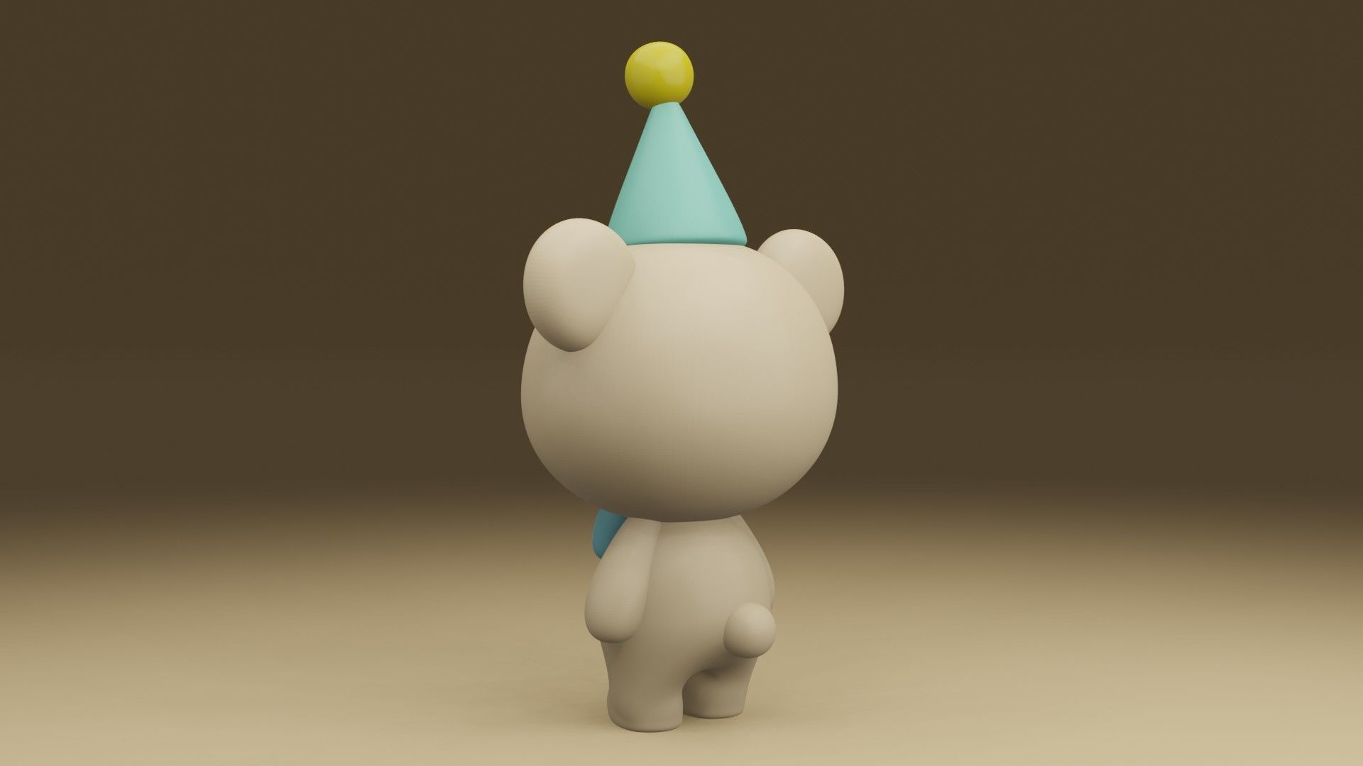 happy bear 3D print model_12