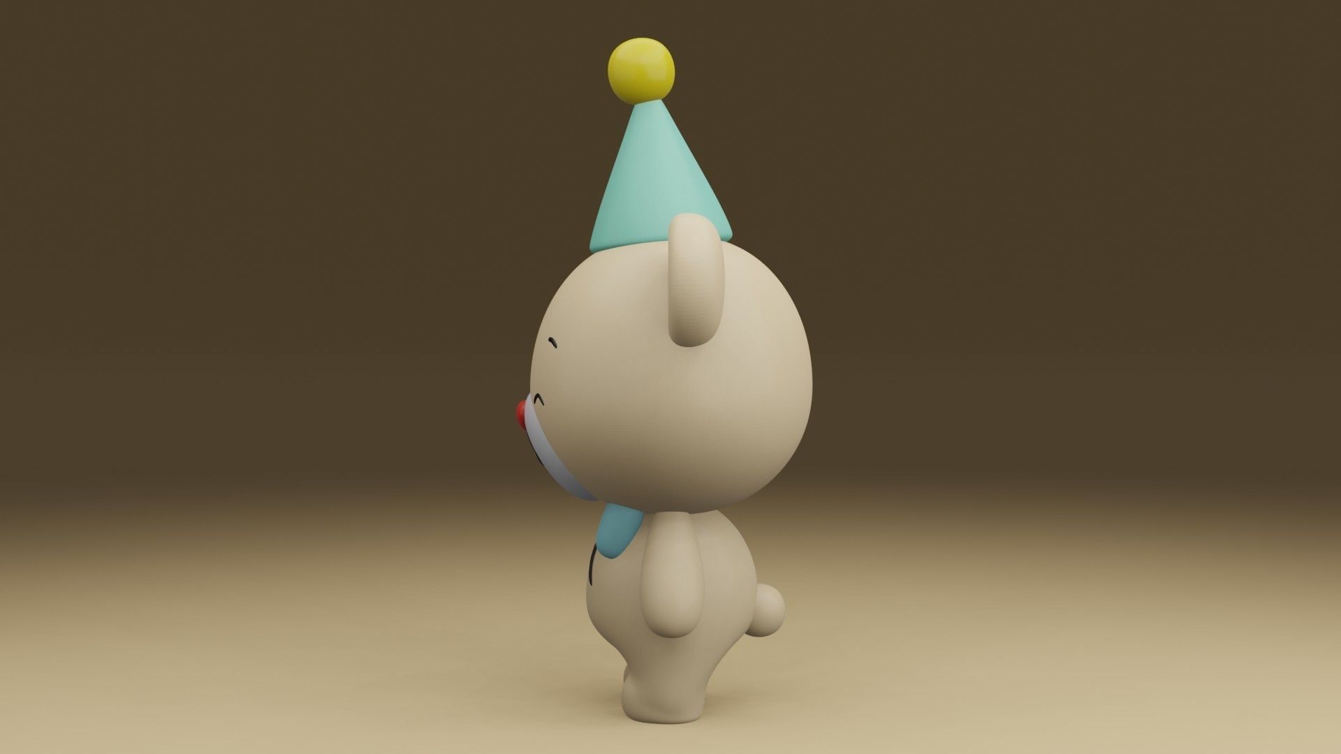 happy bear 3D print model_13