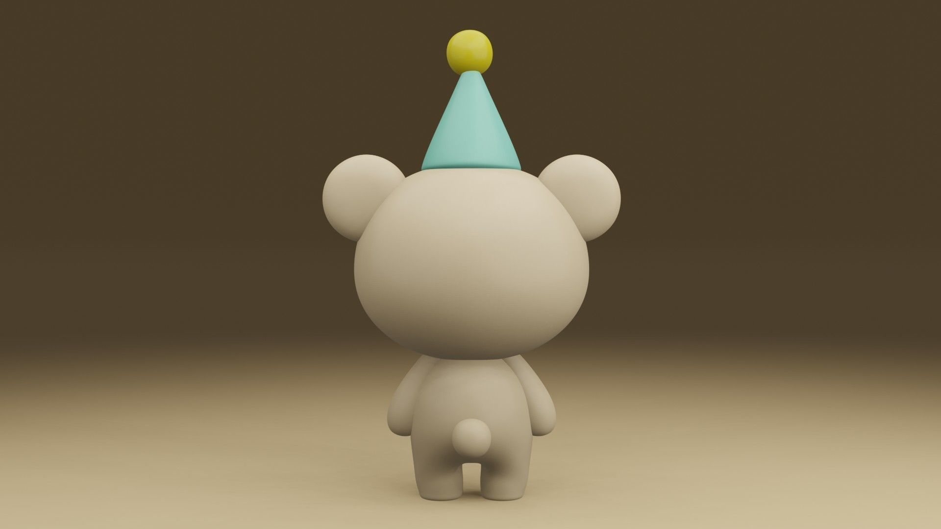 happy bear 3D print model_11