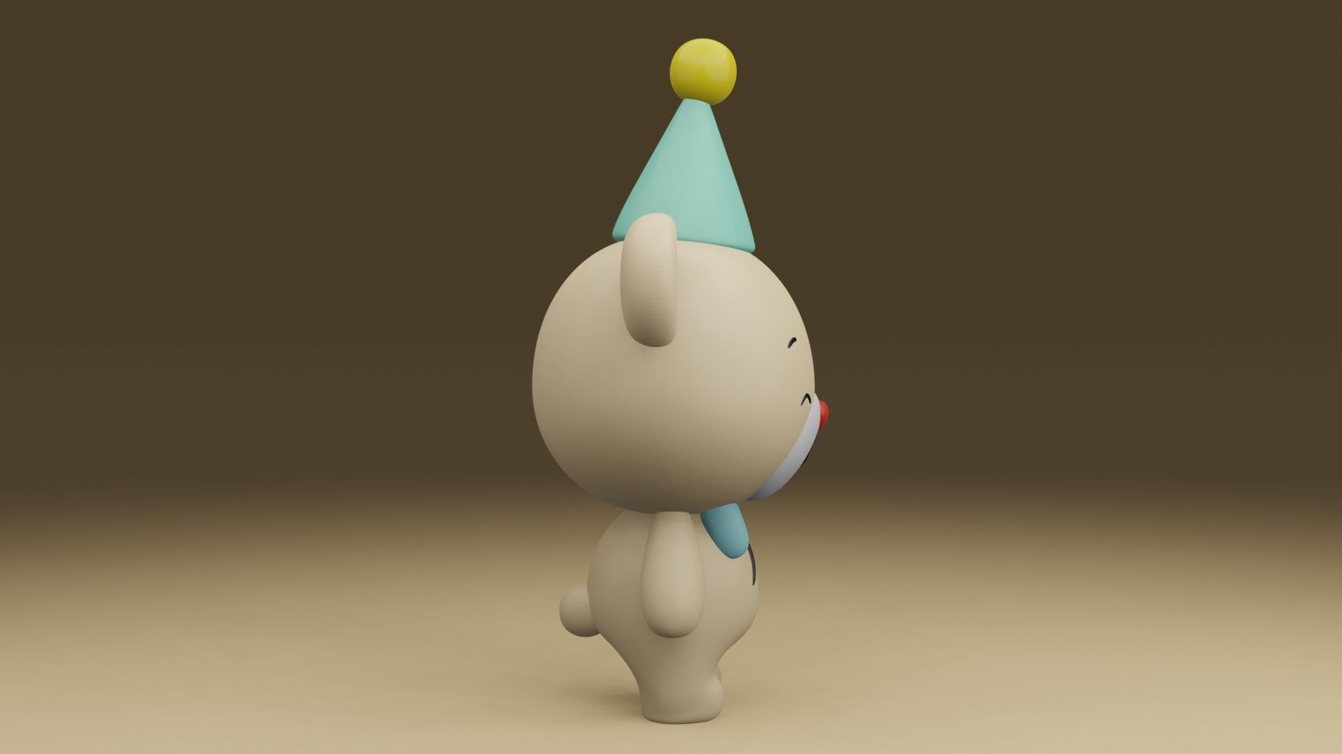 happy bear 3D print model_9
