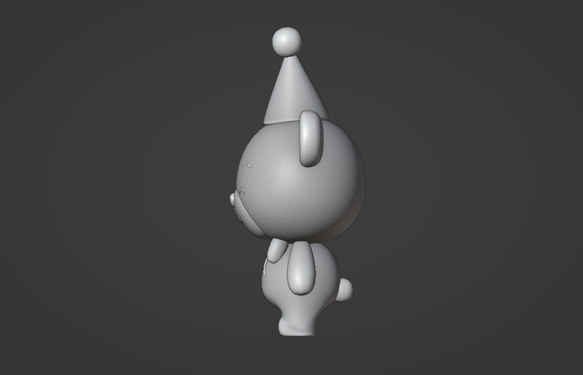 happy bear 3D print model_5