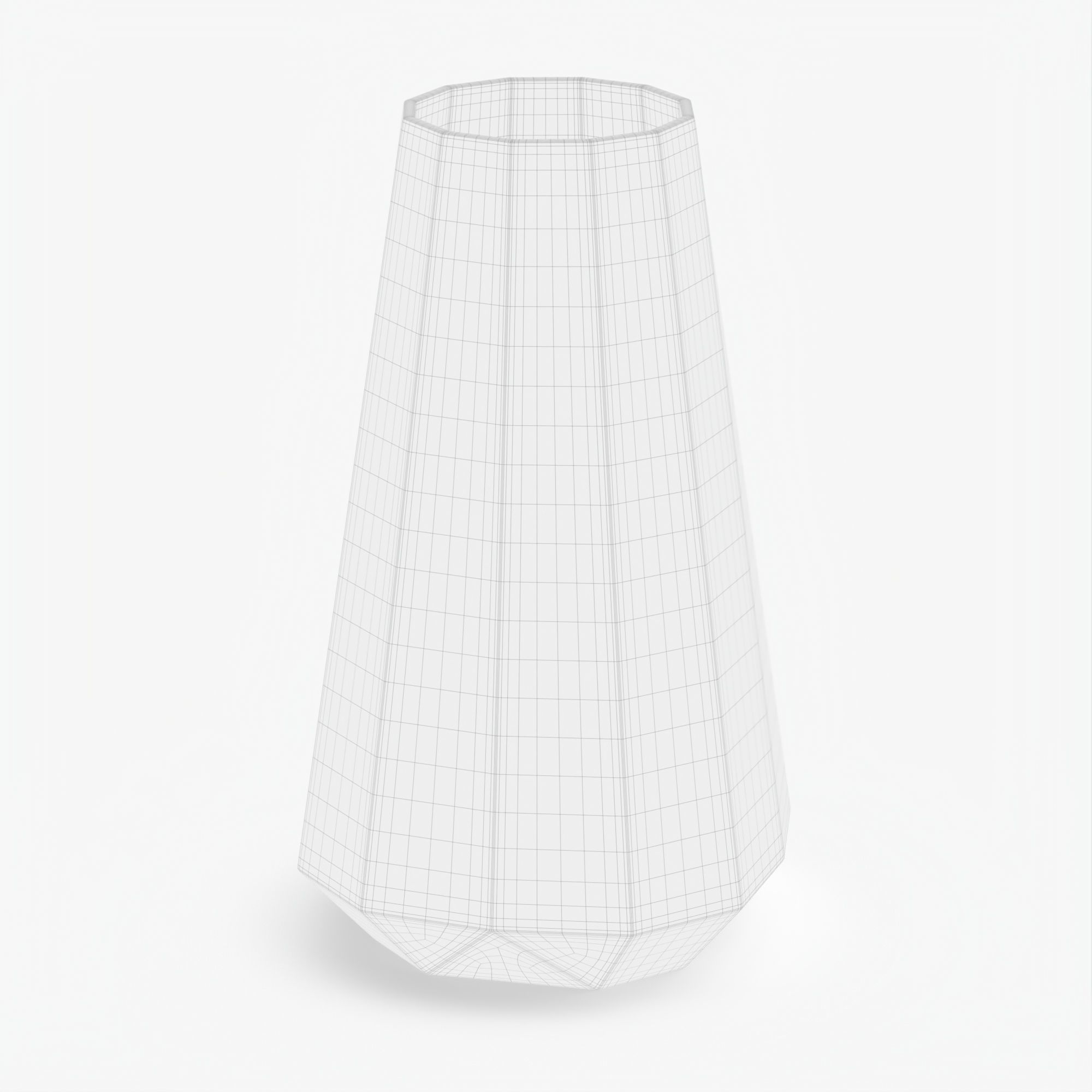 Tiffany large tapered vase 3D model_32