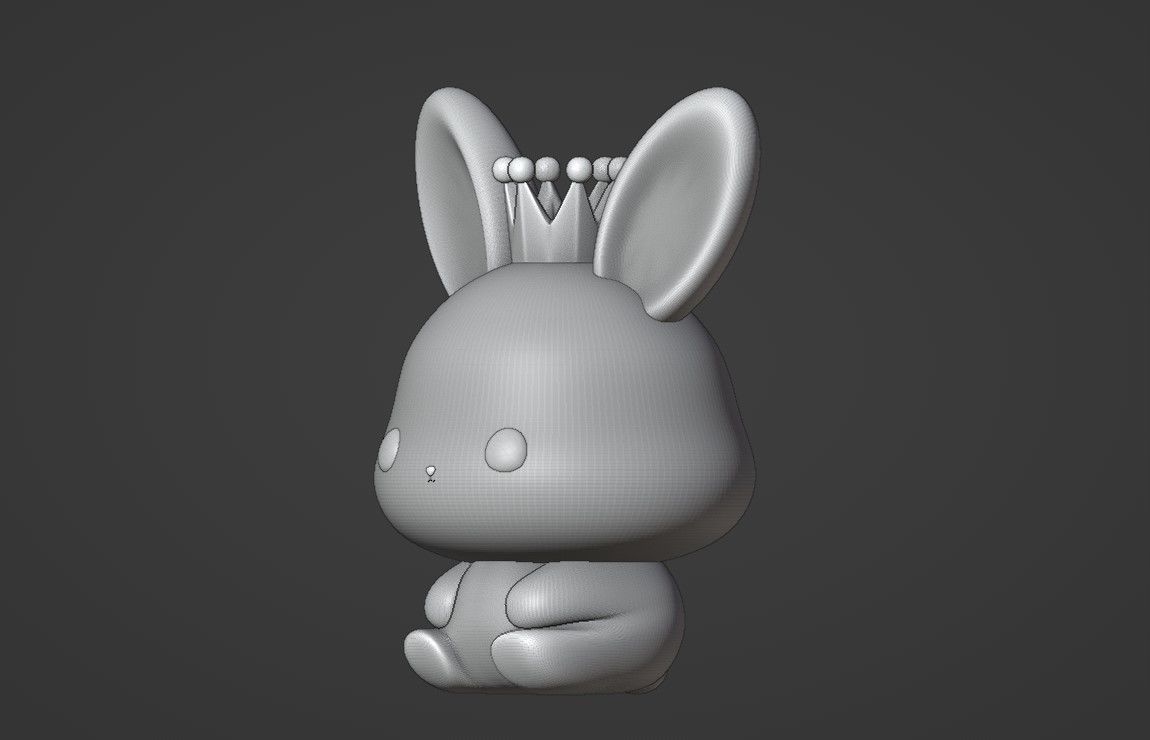 rabbit 3D print model_6