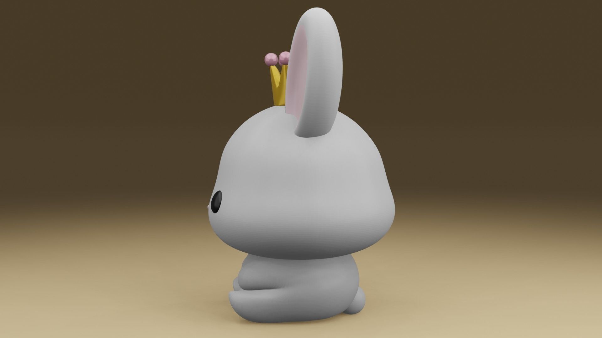 rabbit 3D print model_13