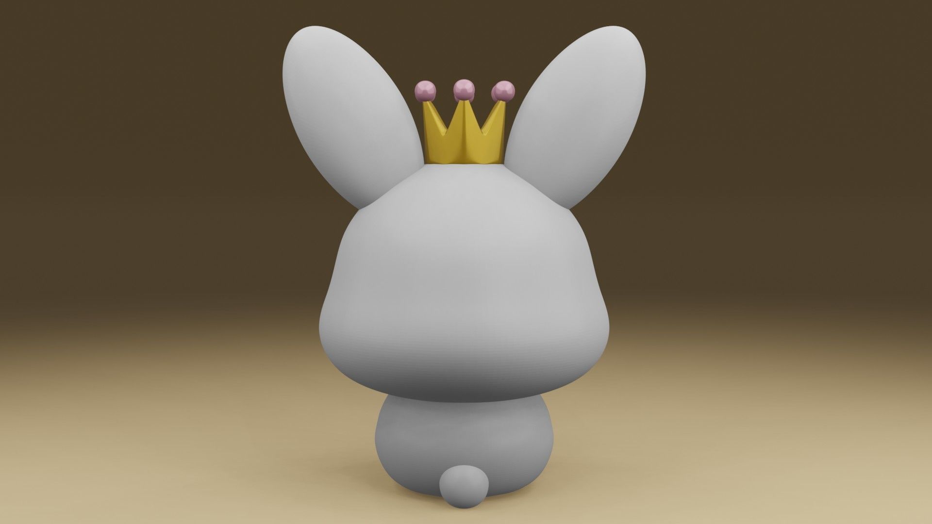 rabbit 3D print model_11