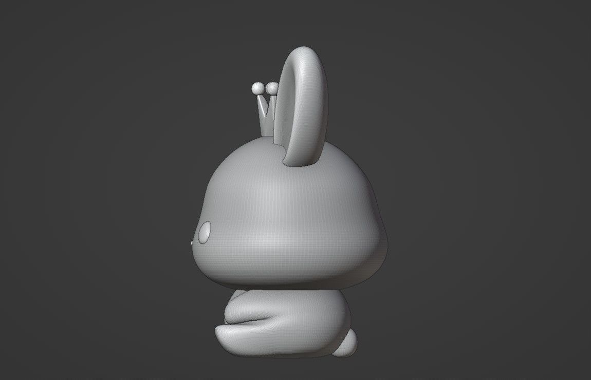 rabbit 3D print model_5