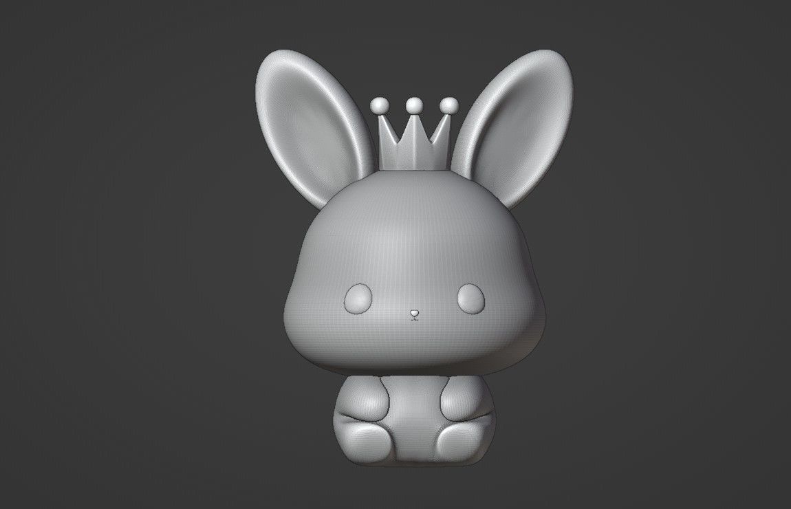 rabbit 3D print model_2