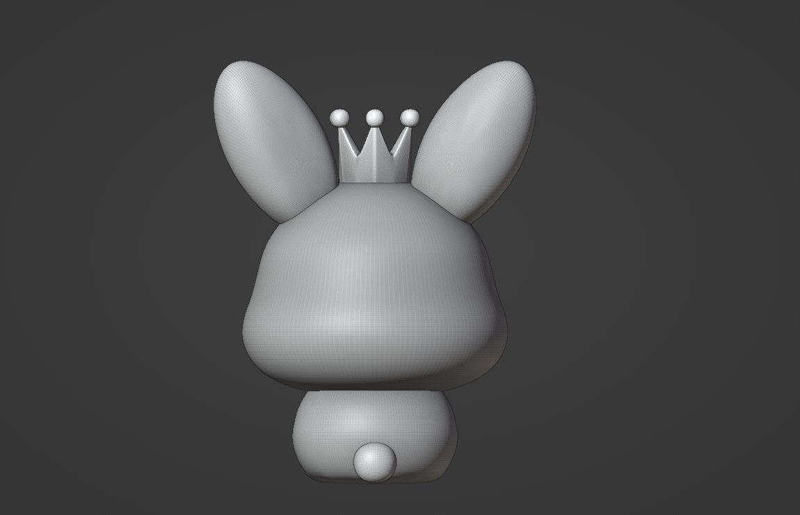 rabbit 3D print model_4