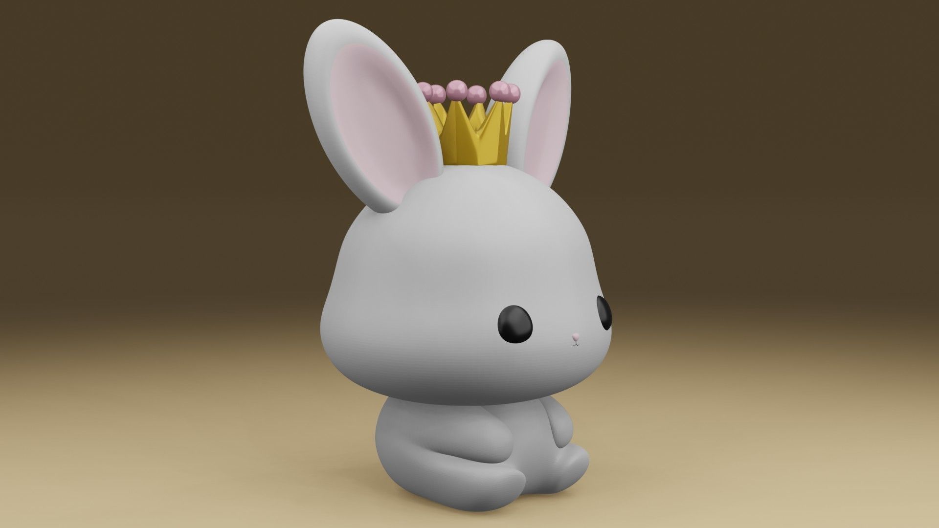 rabbit 3D print model_8