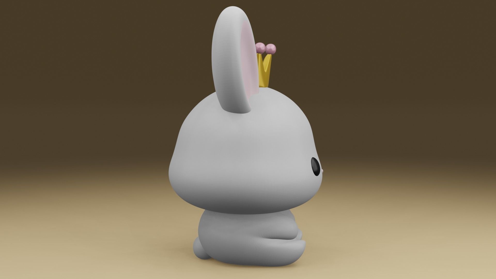 rabbit 3D print model_9