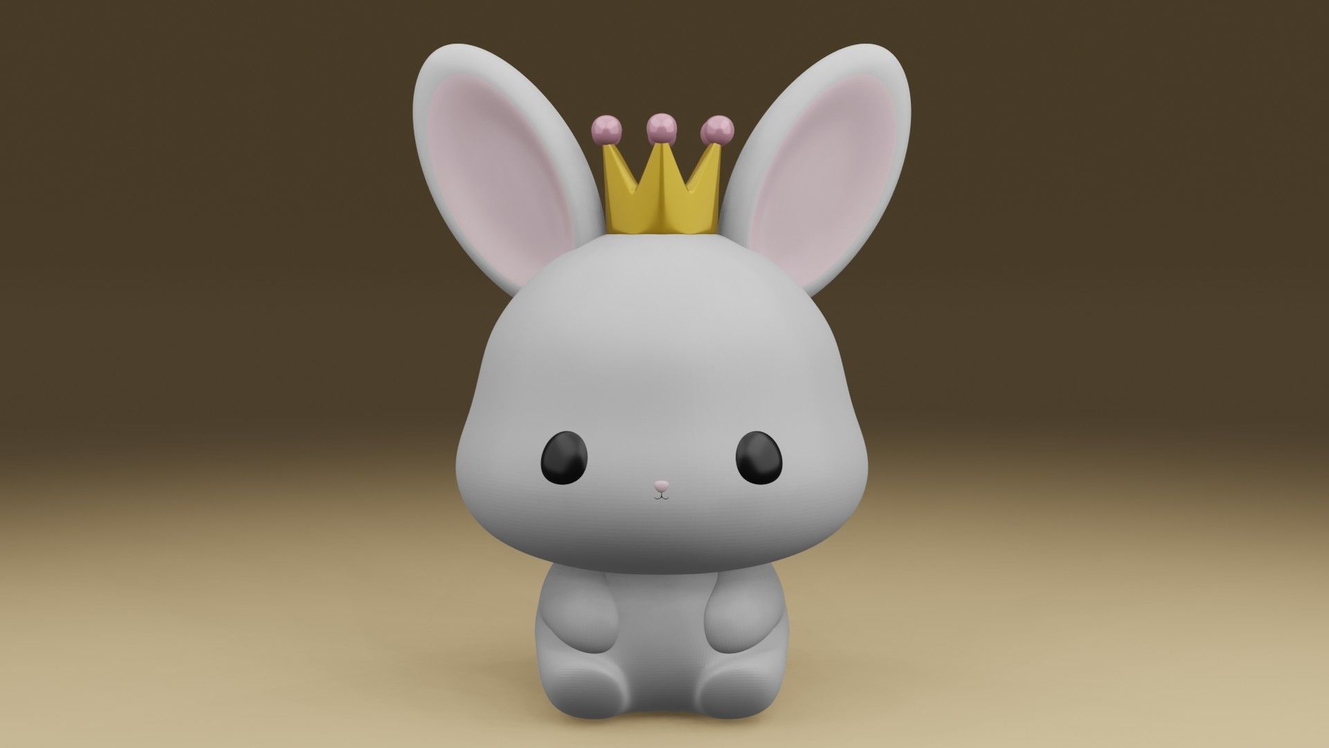rabbit 3D print model_7
