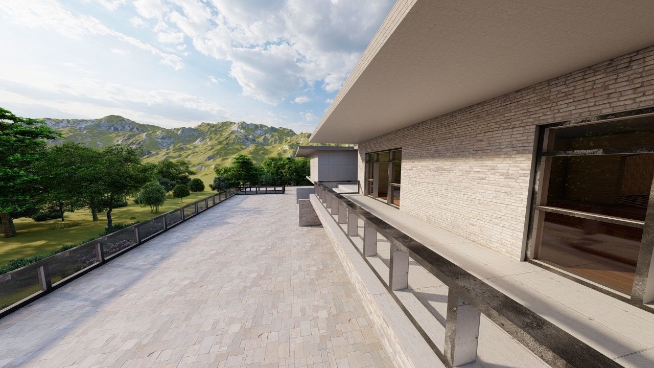 Casa Scene-villa-modern house 3D model_30