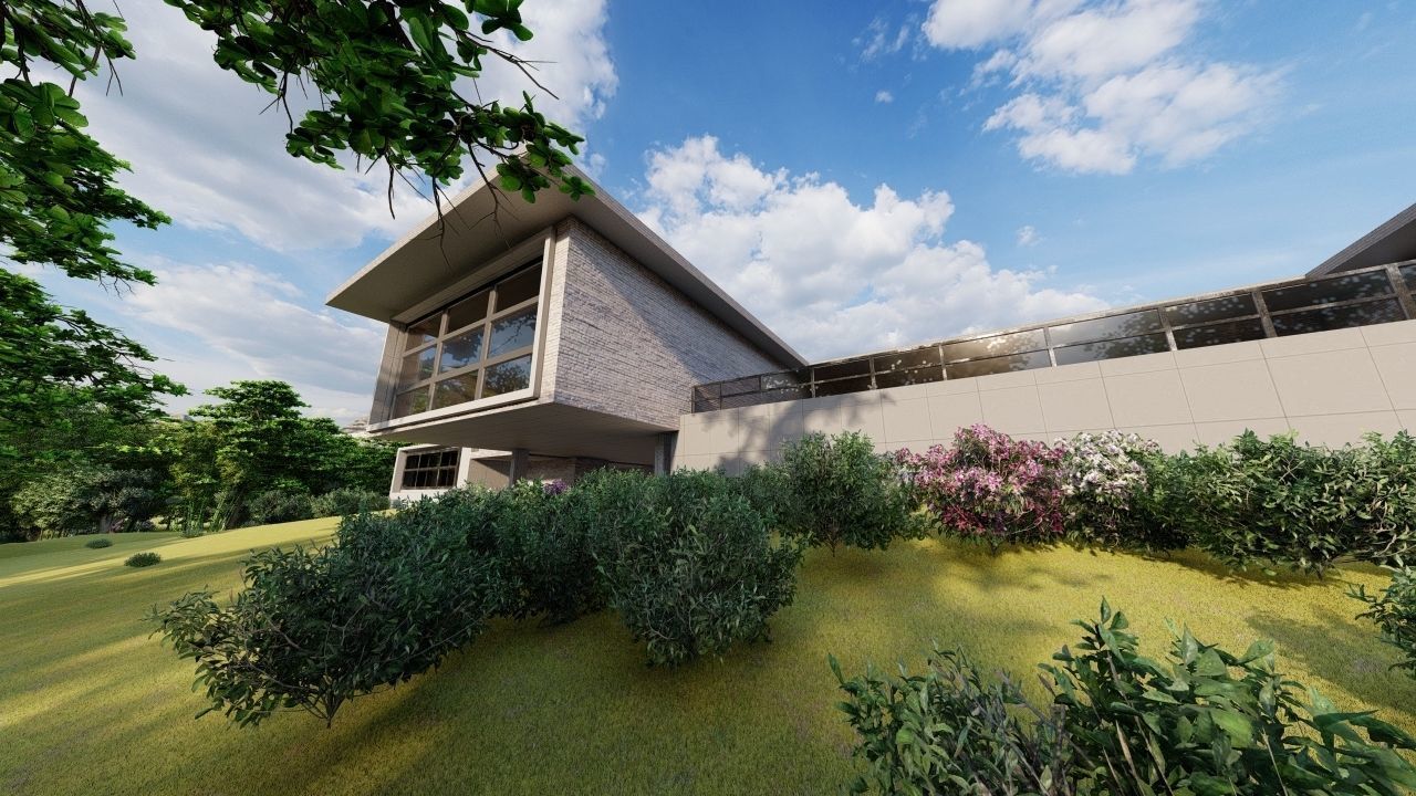 Casa Scene-villa-modern house 3D model_24