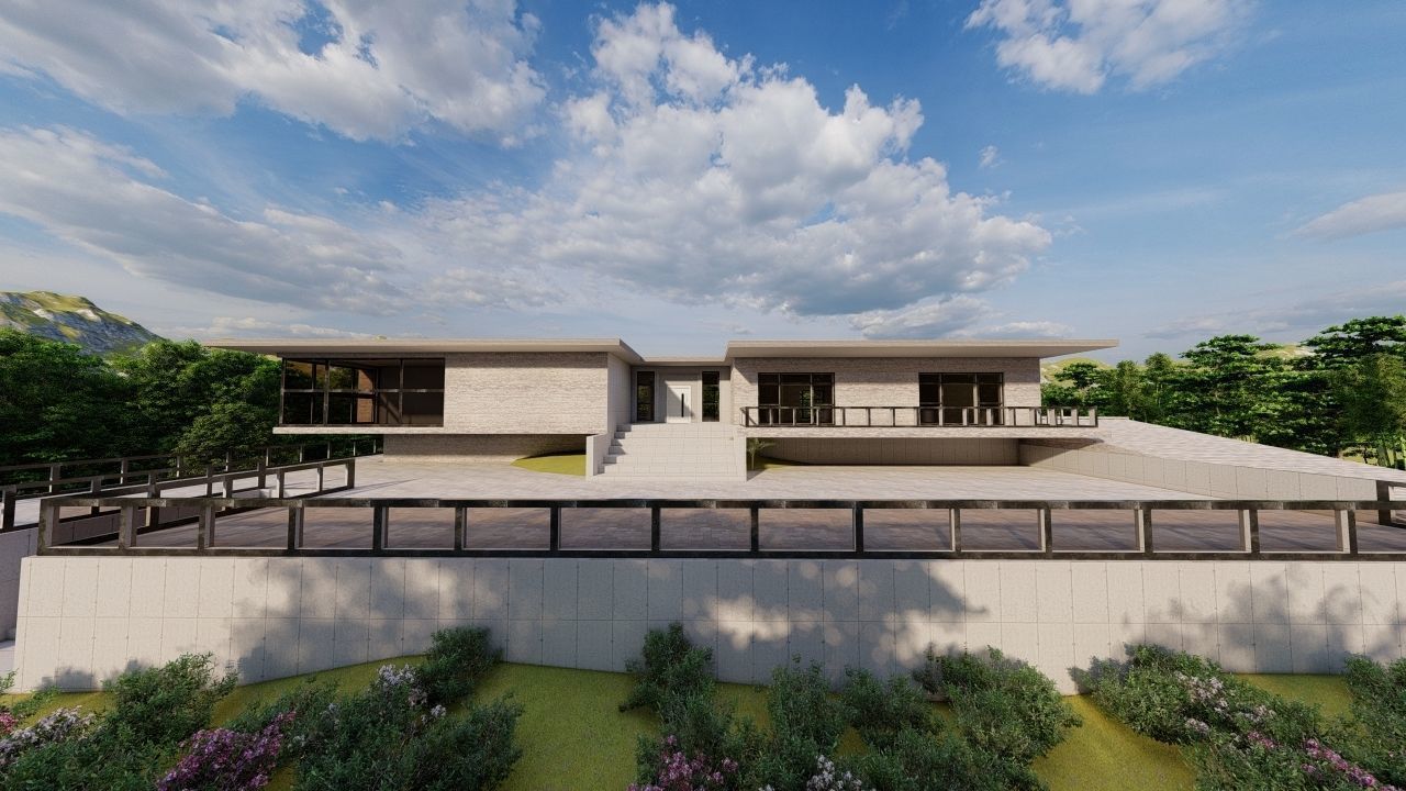 Casa Scene-villa-modern house 3D model_29