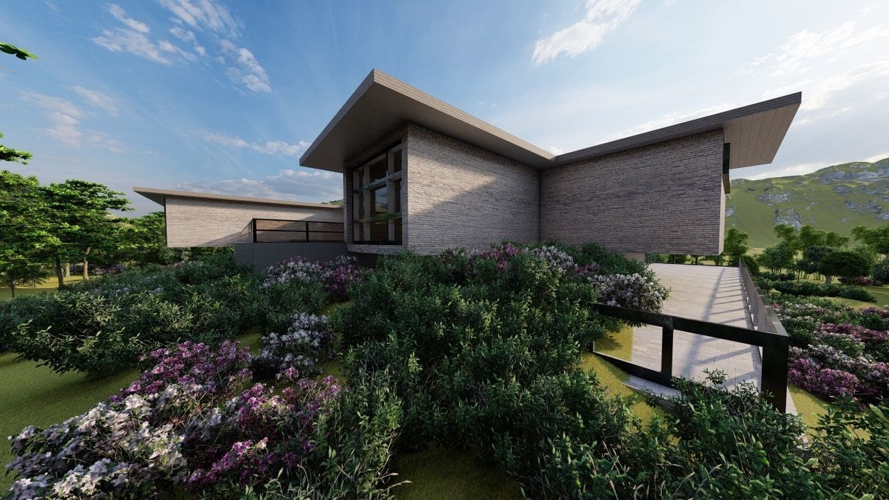 Casa Scene-villa-modern house 3D model_13