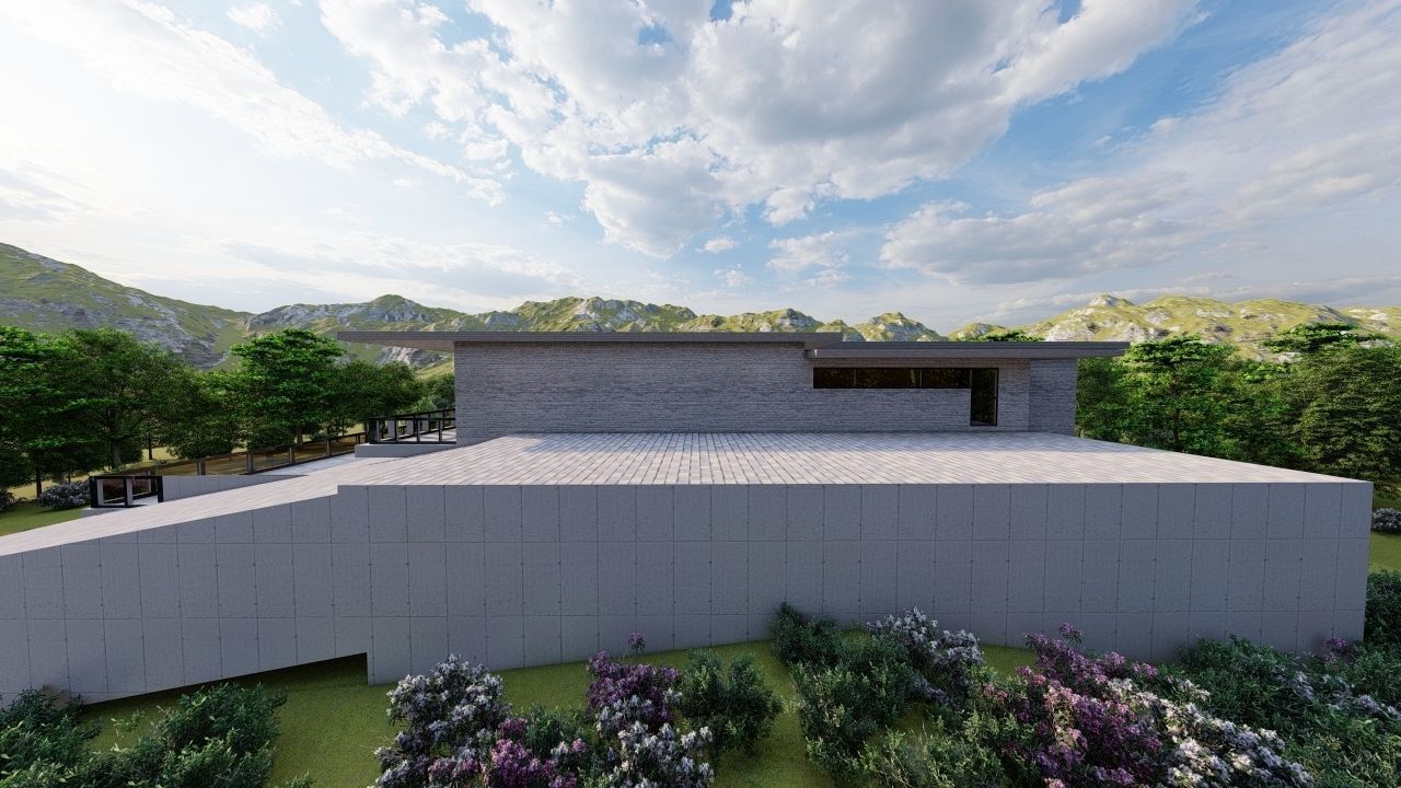 Casa Scene-villa-modern house 3D model_16