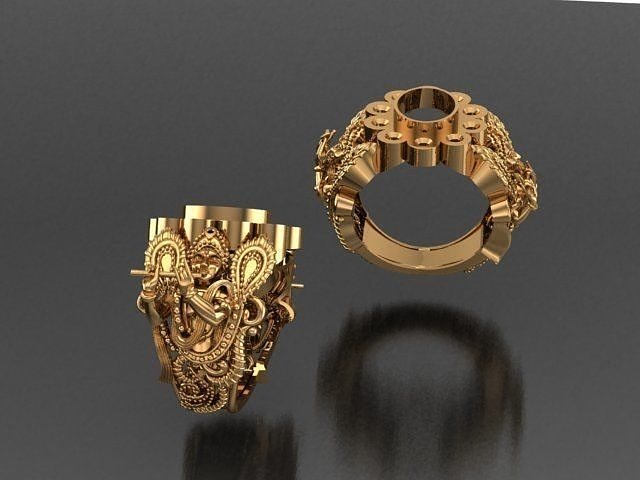 Lord krishna rings 3D print model