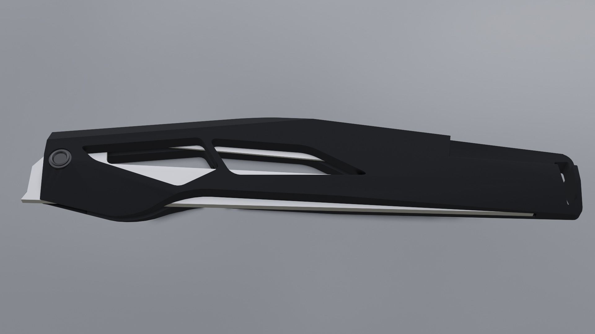 Sci fi knife concept Low-poly 3D model_4