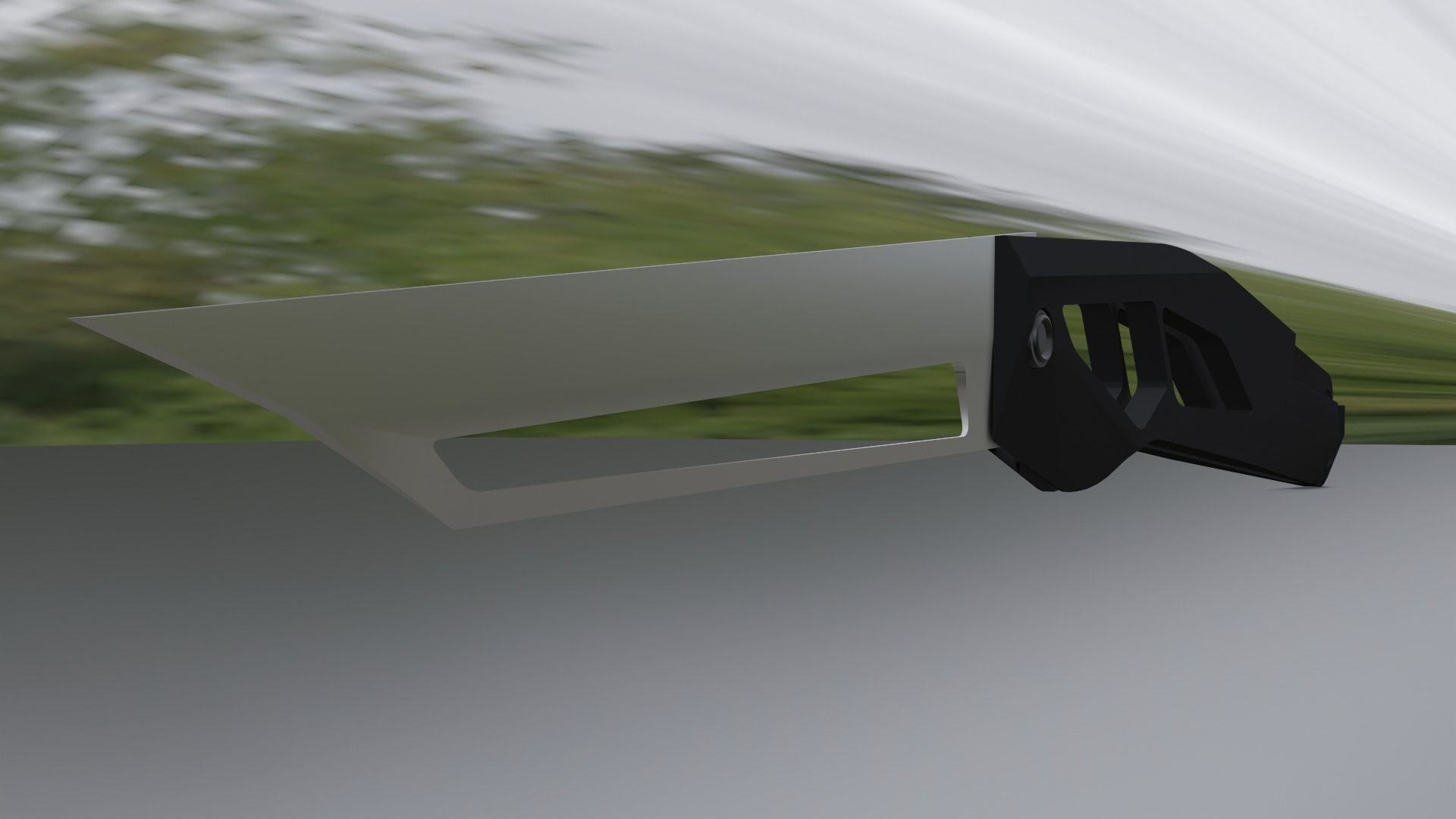 Sci fi knife concept Low-poly 3D model_9