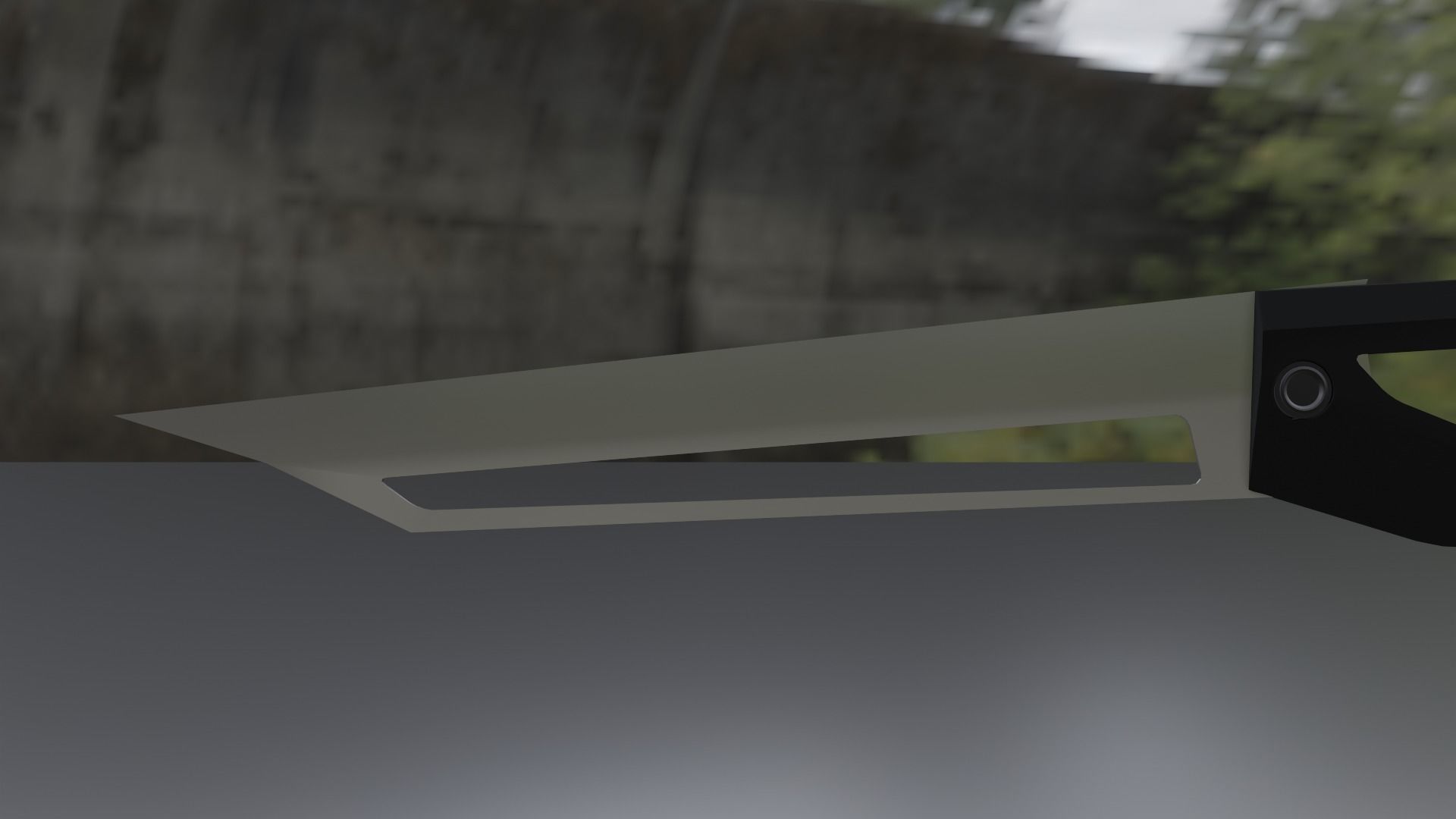 Sci fi knife concept Low-poly 3D model_7