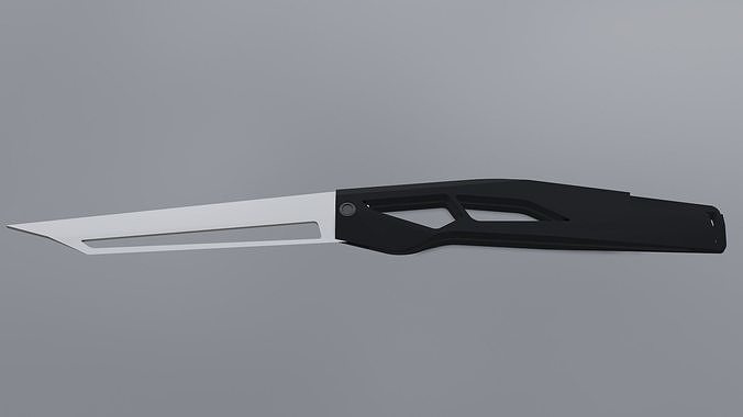 Sci fi knife concept Low-poly 3D model