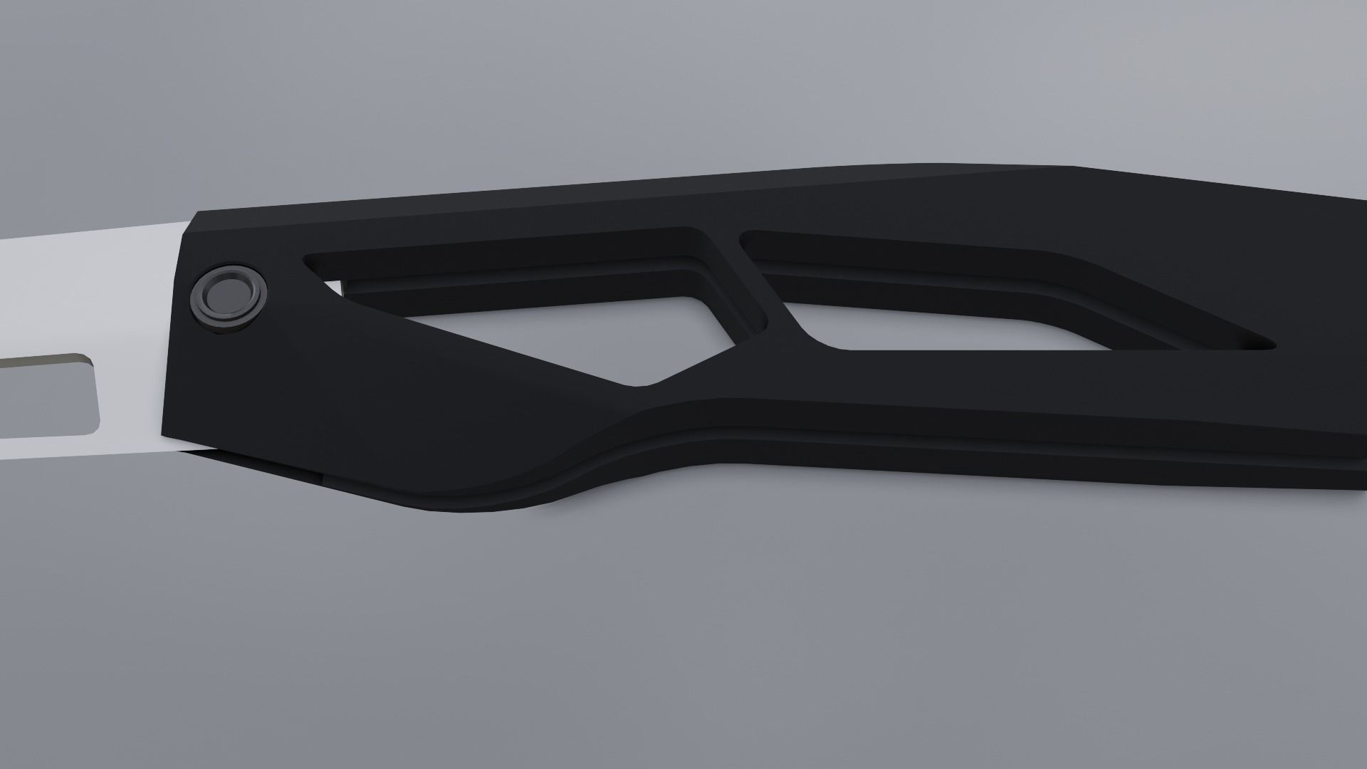 Sci fi knife concept Low-poly 3D model_2