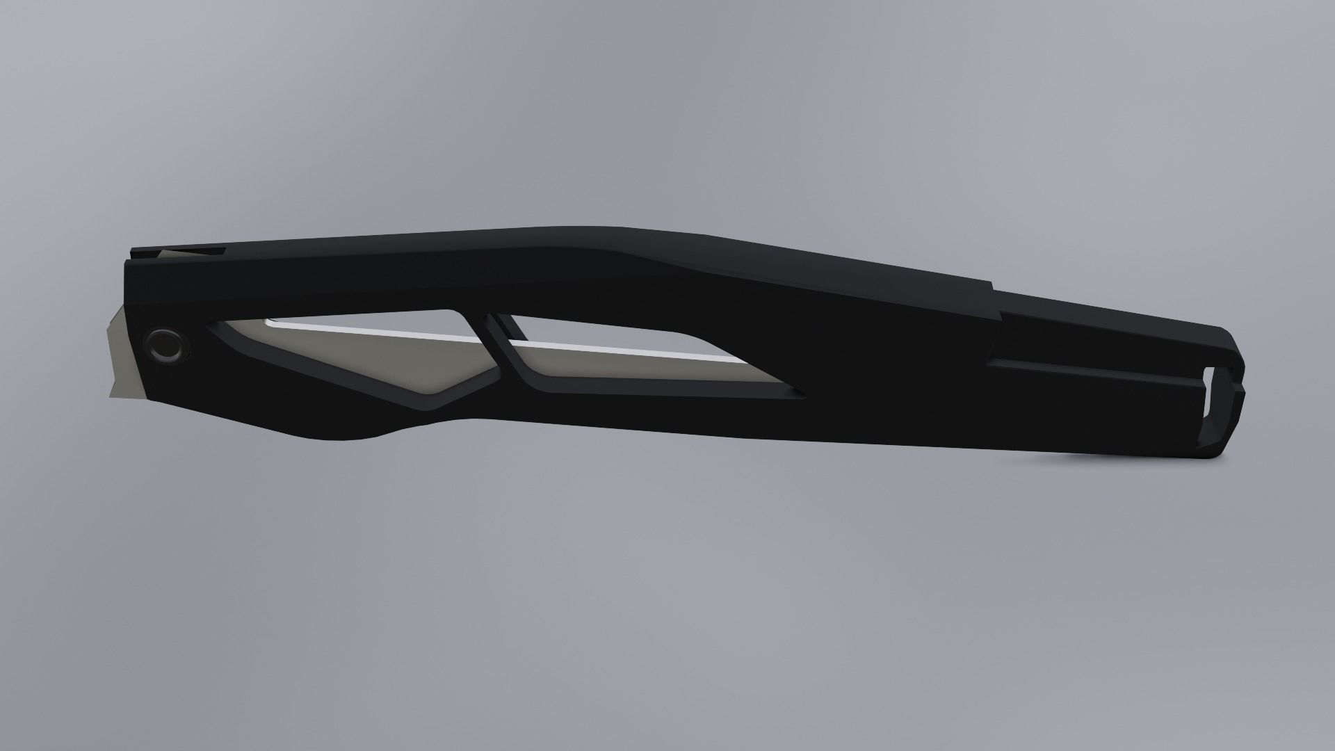 Sci fi knife concept Low-poly 3D model_5