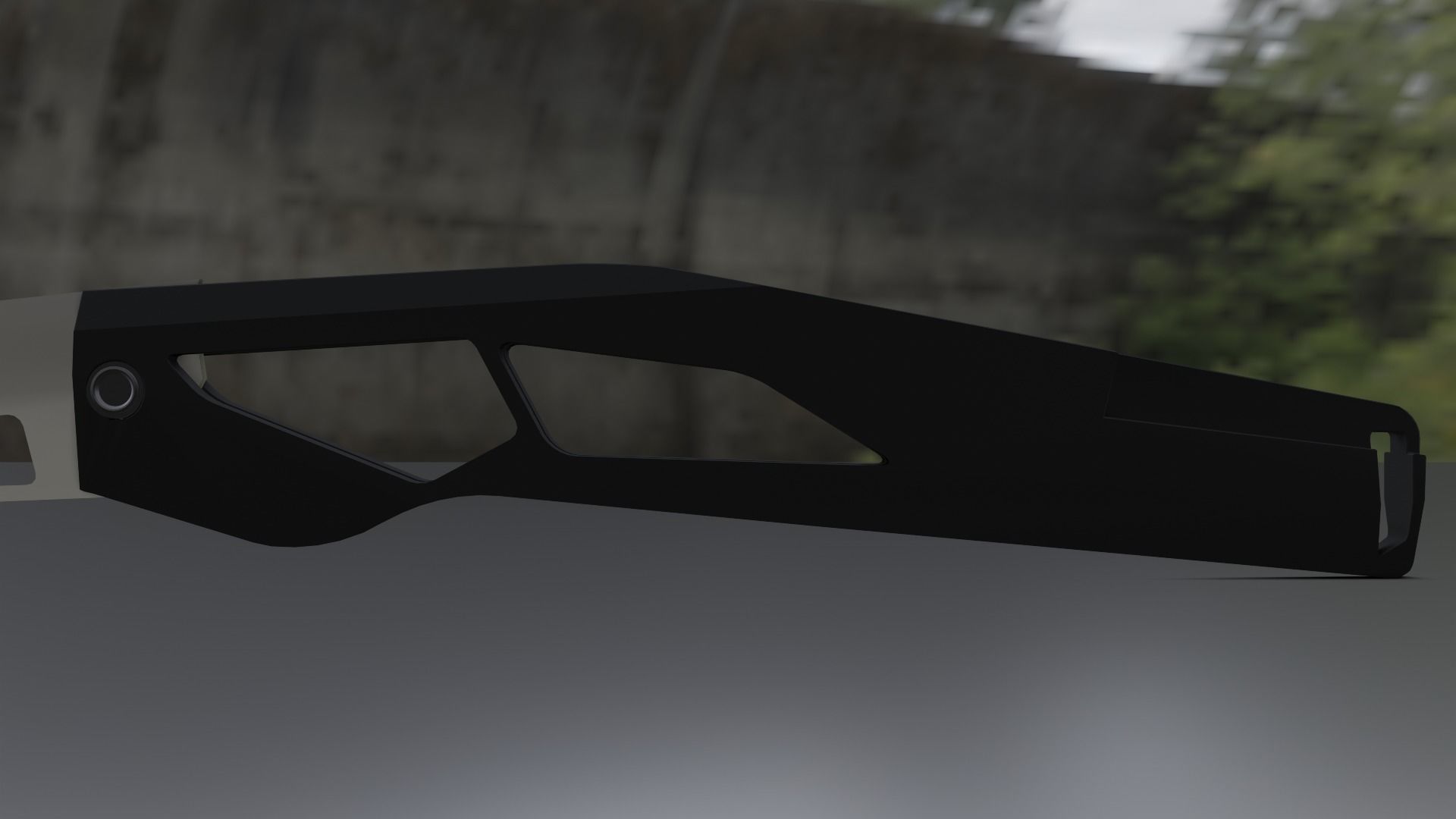 Sci fi knife concept Low-poly 3D model_6