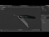 Sci fi knife concept Low-poly 3D model_1