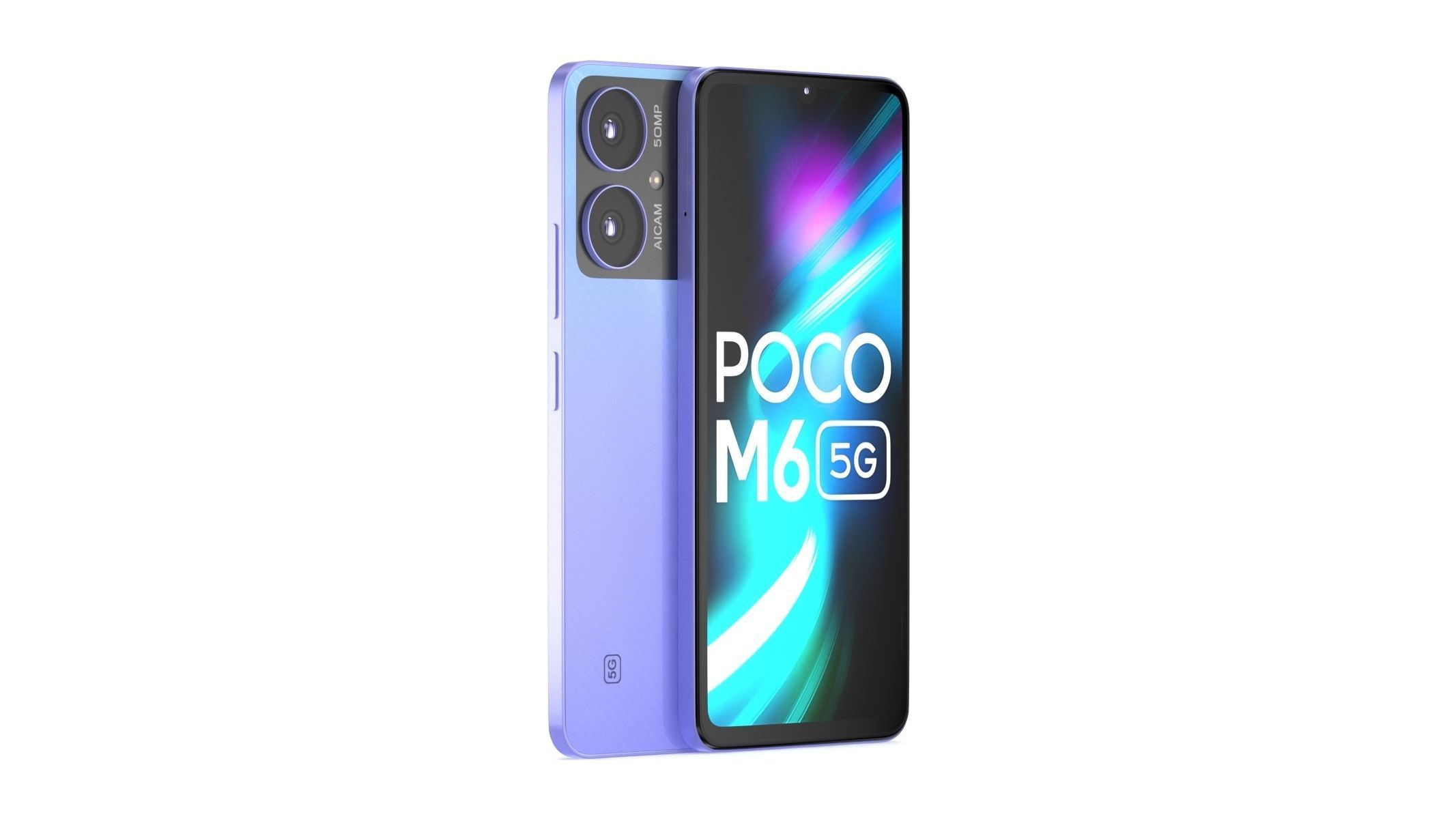 Xiaomi Poco M6 Purple 3D model_1