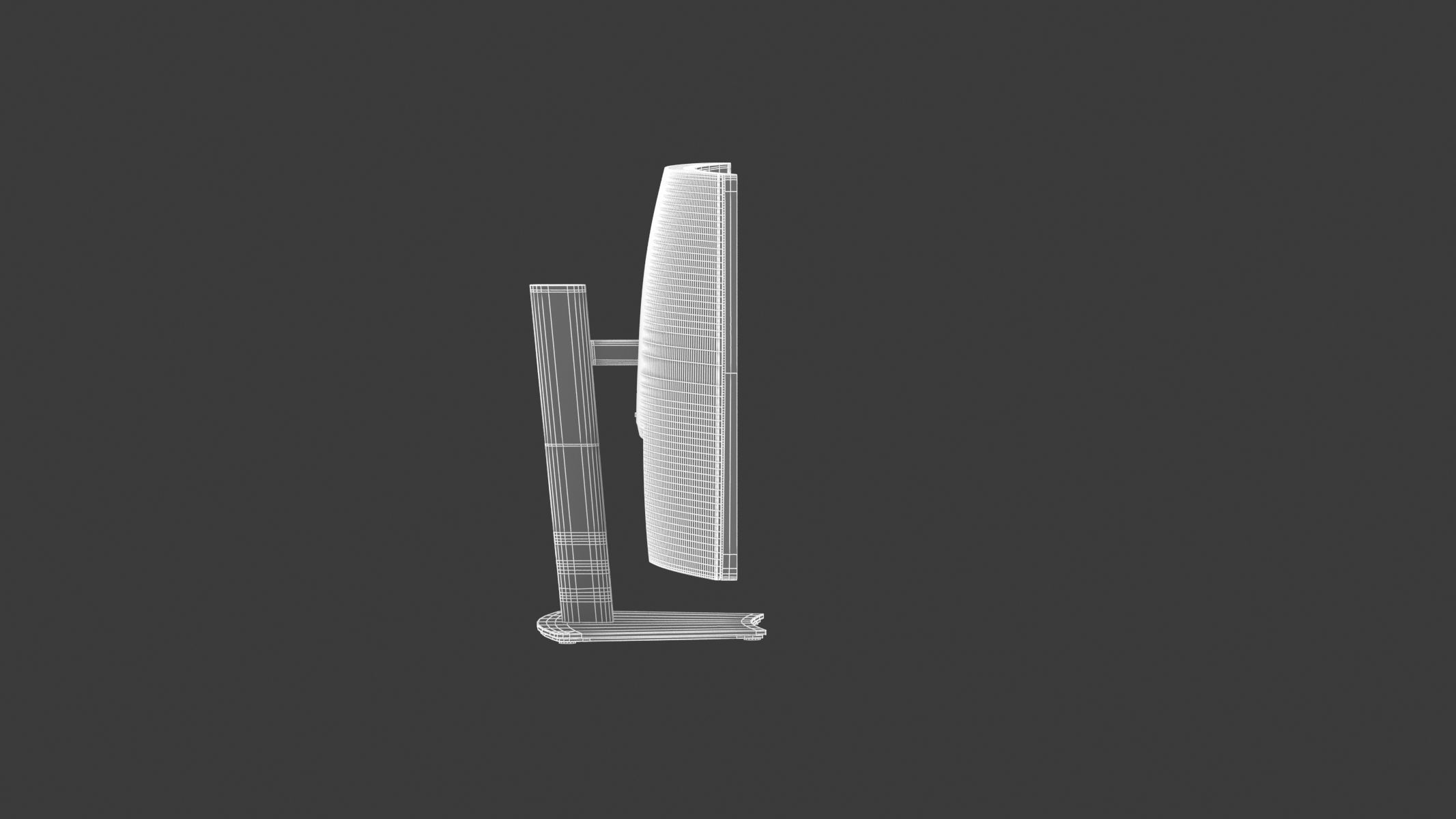 Dell UltraSharp 40 Curved WUHD Monitor 3D model_16