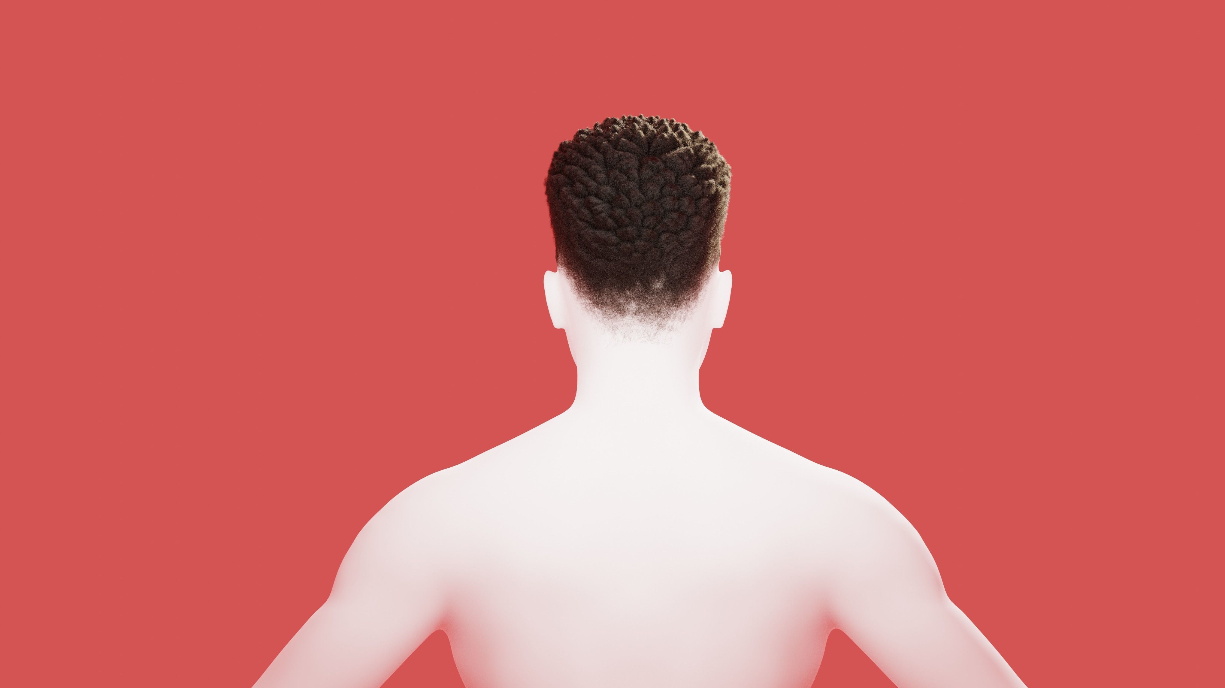 Afro Curl Sponge Fade 3D model_5