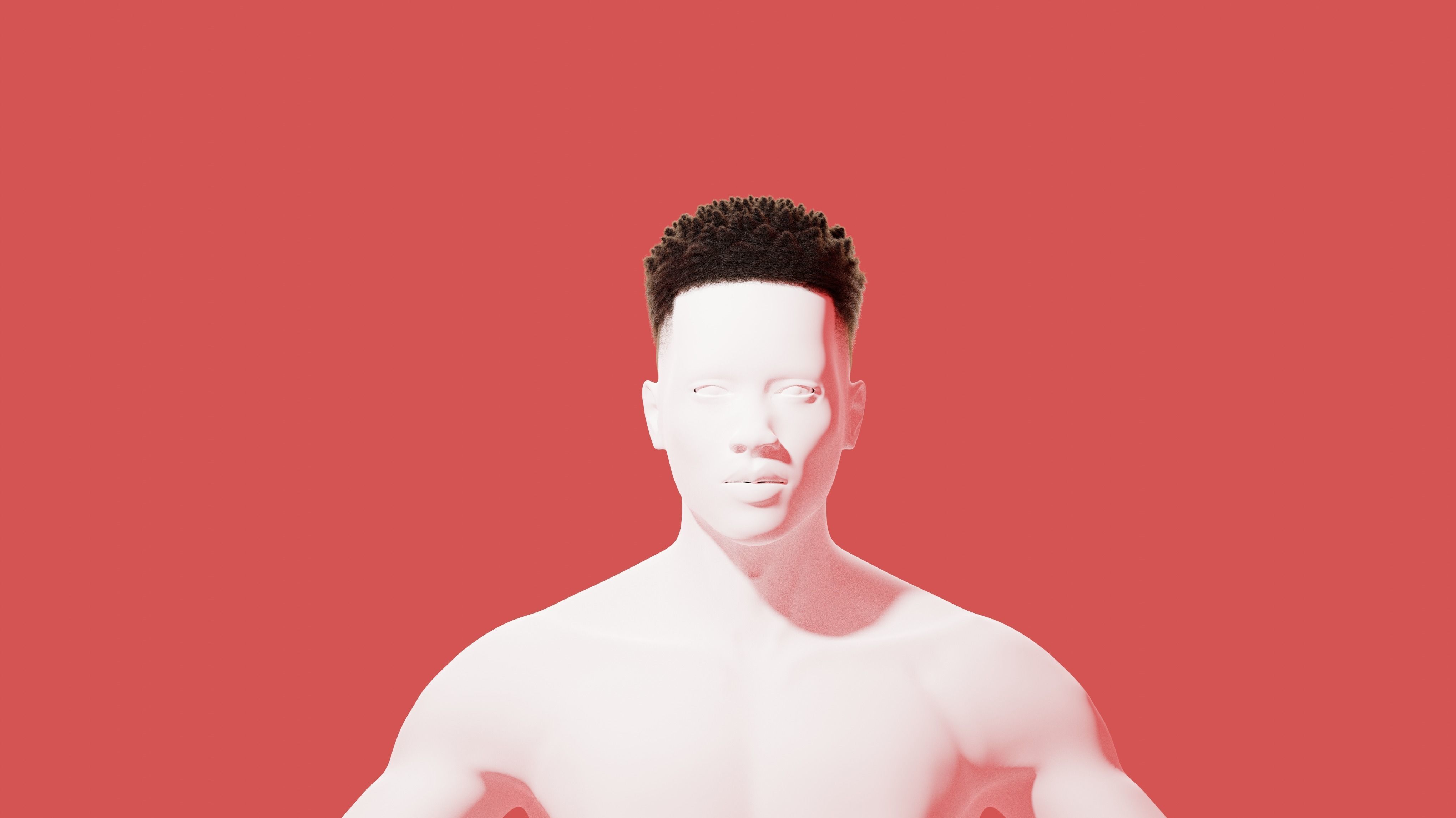 Afro Curl Sponge Fade 3D model_3