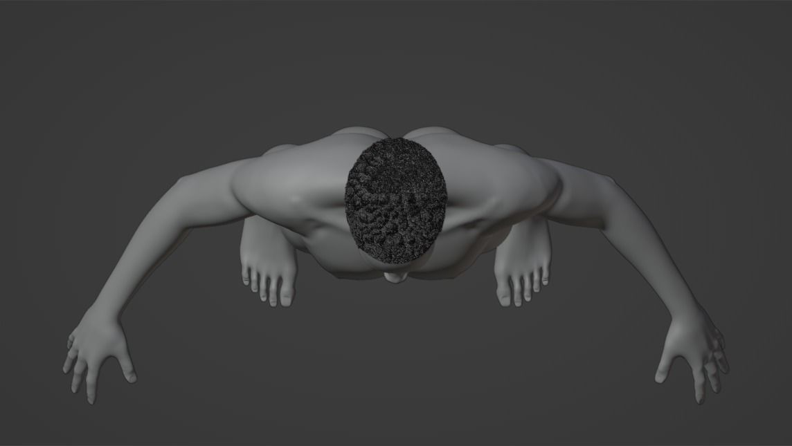 Afro Curl Sponge Fade 3D model_13