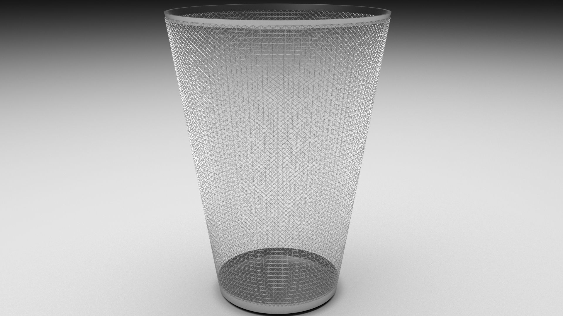 Metal Trash Bin 3D model_2