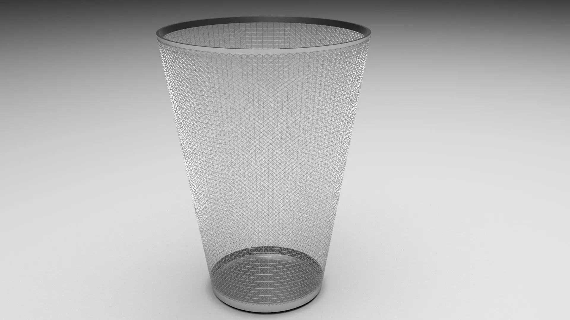 Metal Trash Bin 3D model_0