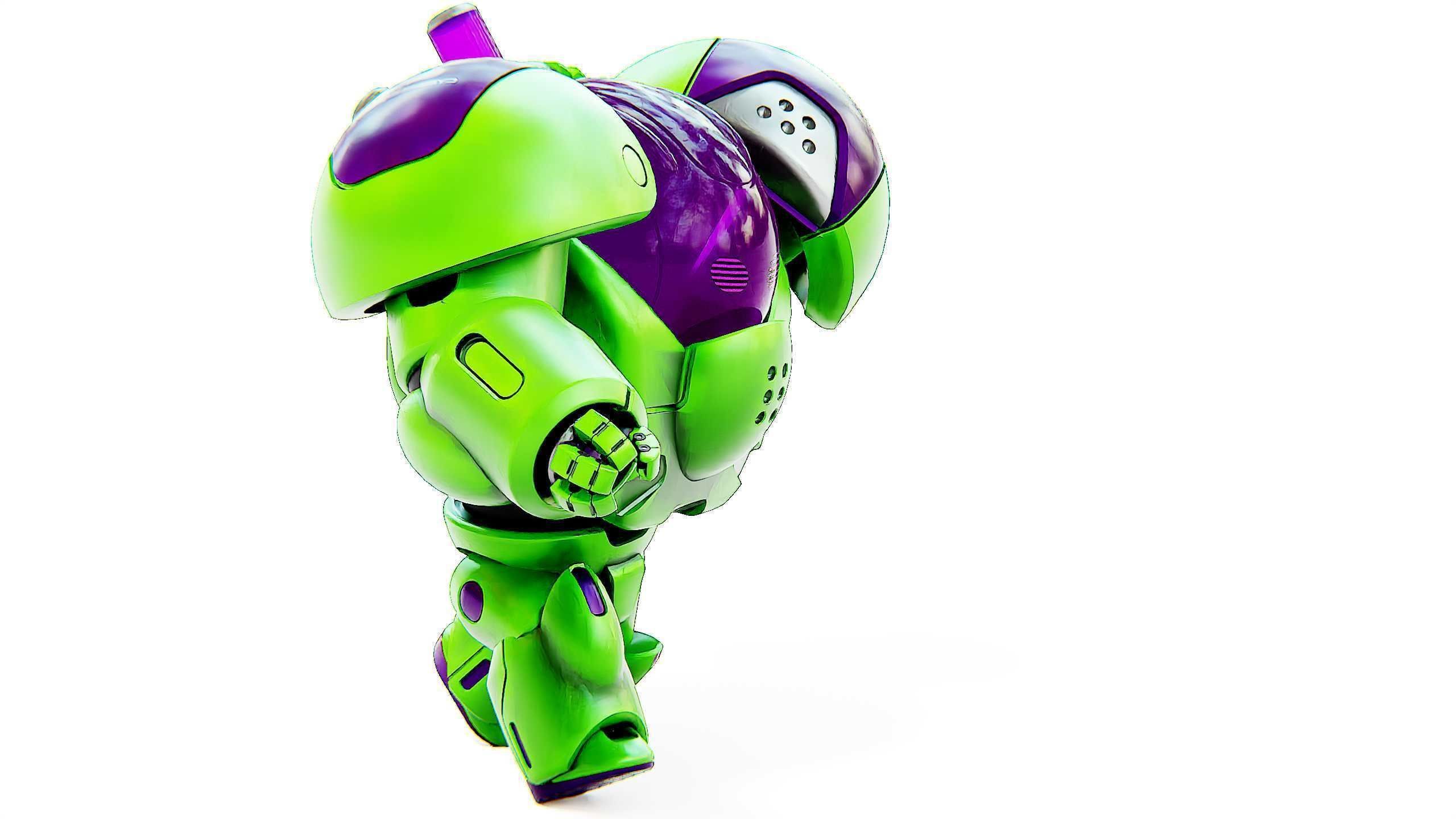 TOY BOT CYCLON B  Rigged for Unreal Engine - Unity - MIXAMO  3D model_6