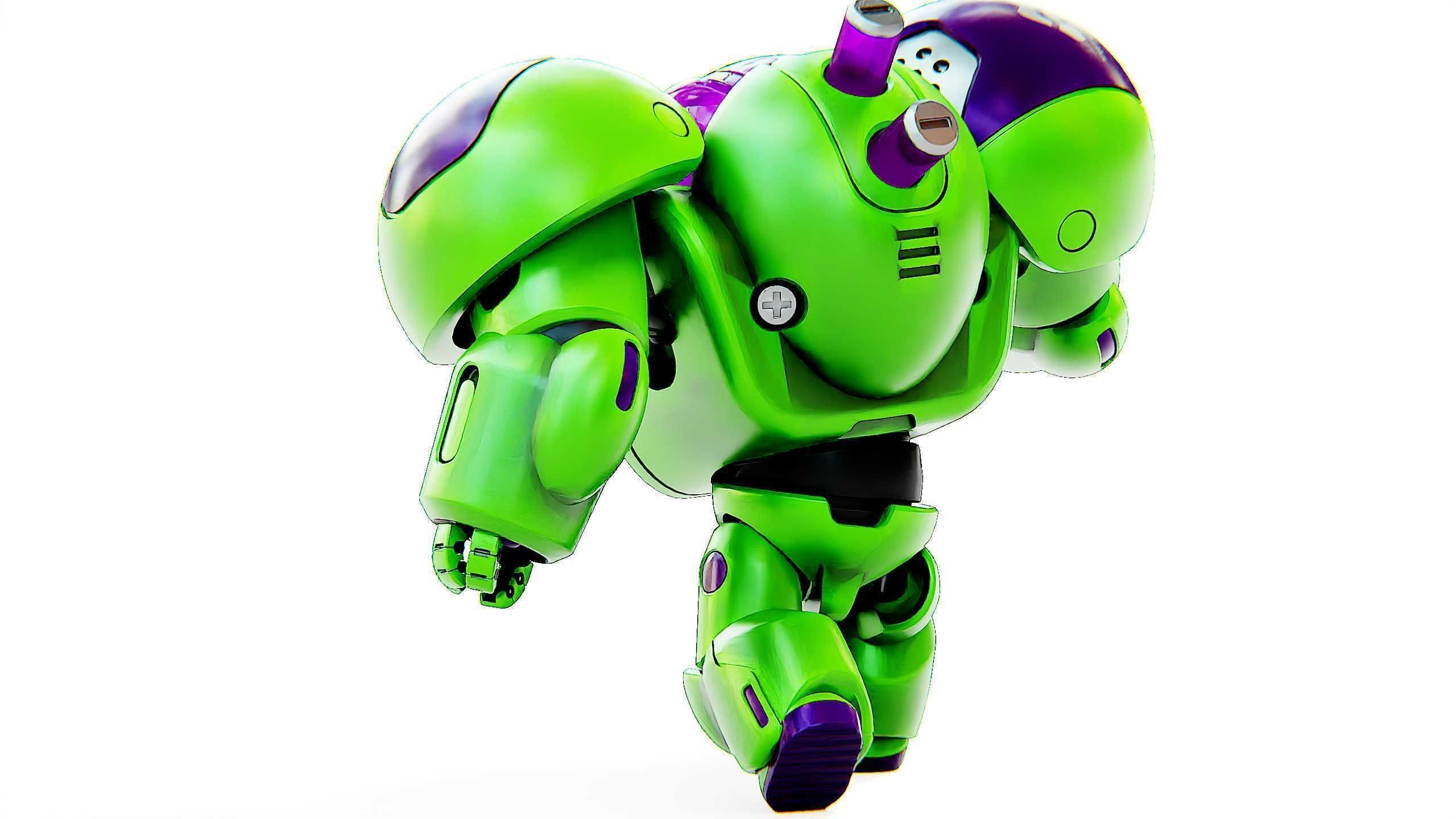 TOY BOT CYCLON B  Rigged for Unreal Engine - Unity - MIXAMO  3D model_17