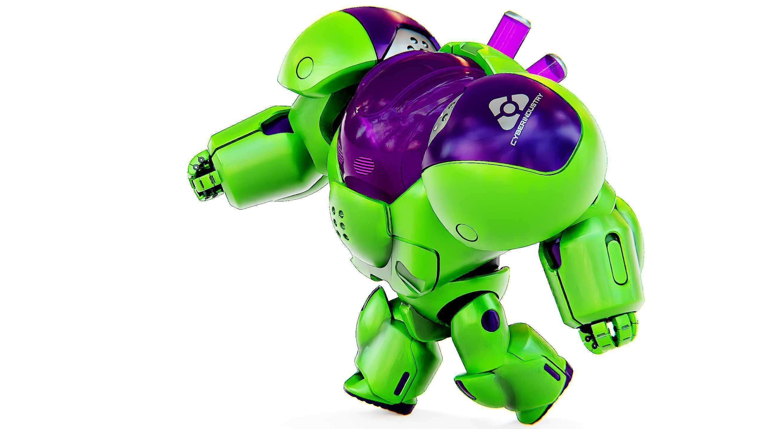 TOY BOT CYCLON B  Rigged for Unreal Engine - Unity - MIXAMO  3D model_22