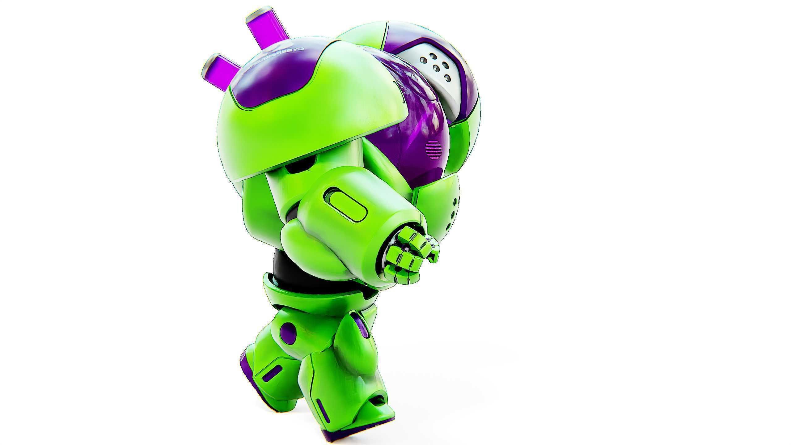 TOY BOT CYCLON B  Rigged for Unreal Engine - Unity - MIXAMO  3D model_7