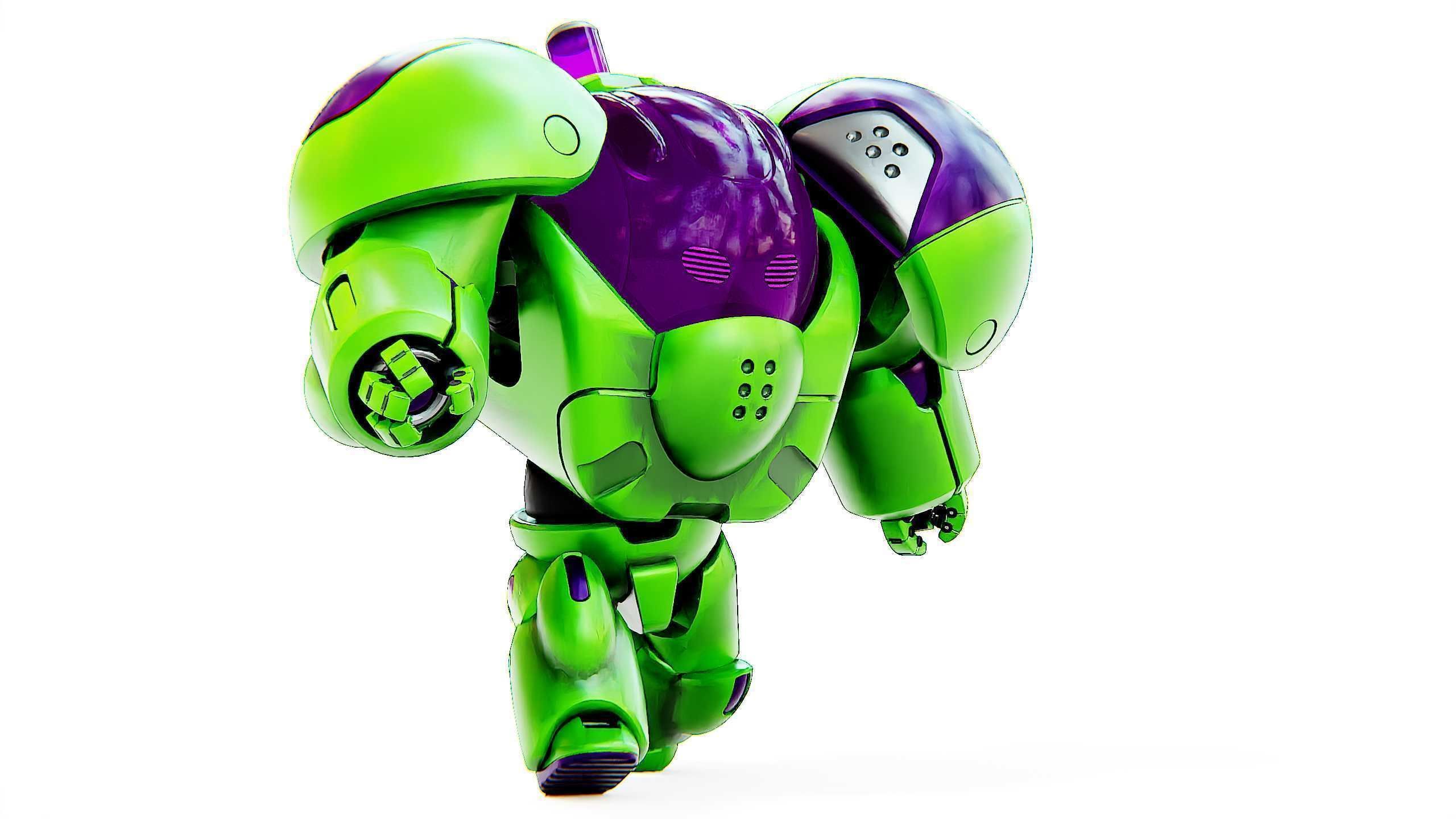 TOY BOT CYCLON B  Rigged for Unreal Engine - Unity - MIXAMO  3D model_3