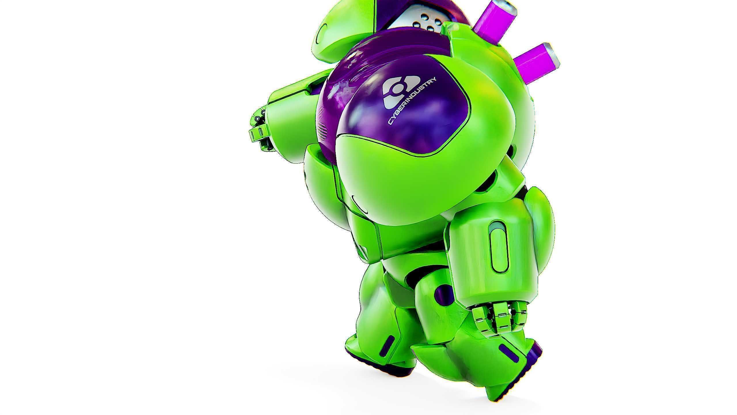 TOY BOT CYCLON B  Rigged for Unreal Engine - Unity - MIXAMO  3D model_21