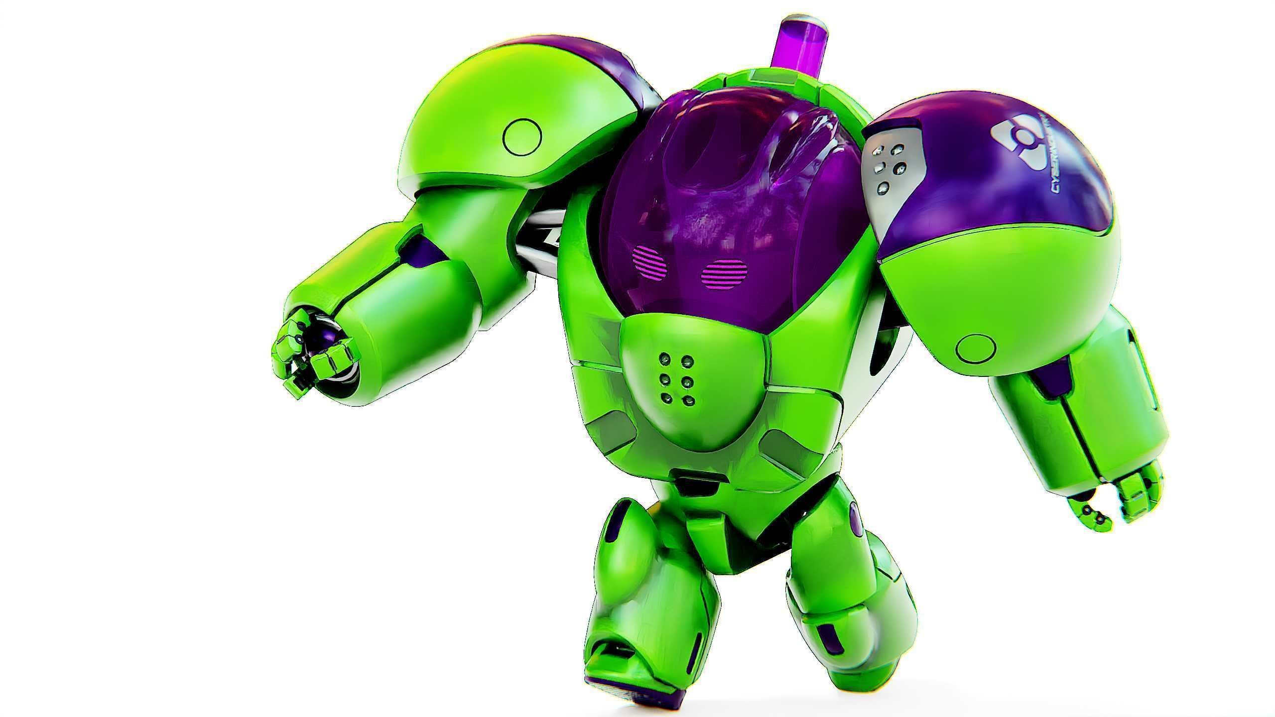 TOY BOT CYCLON B  Rigged for Unreal Engine - Unity - MIXAMO  3D model_24