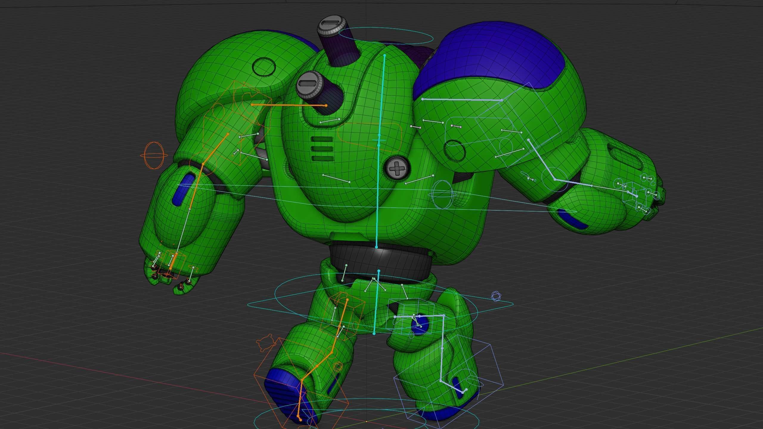 TOY BOT CYCLON B  Rigged for Unreal Engine - Unity - MIXAMO  3D model_38