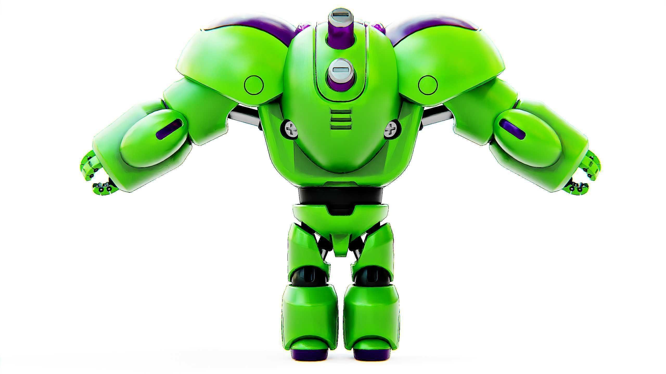 TOY BOT CYCLON B  Rigged for Unreal Engine - Unity - MIXAMO  3D model_31