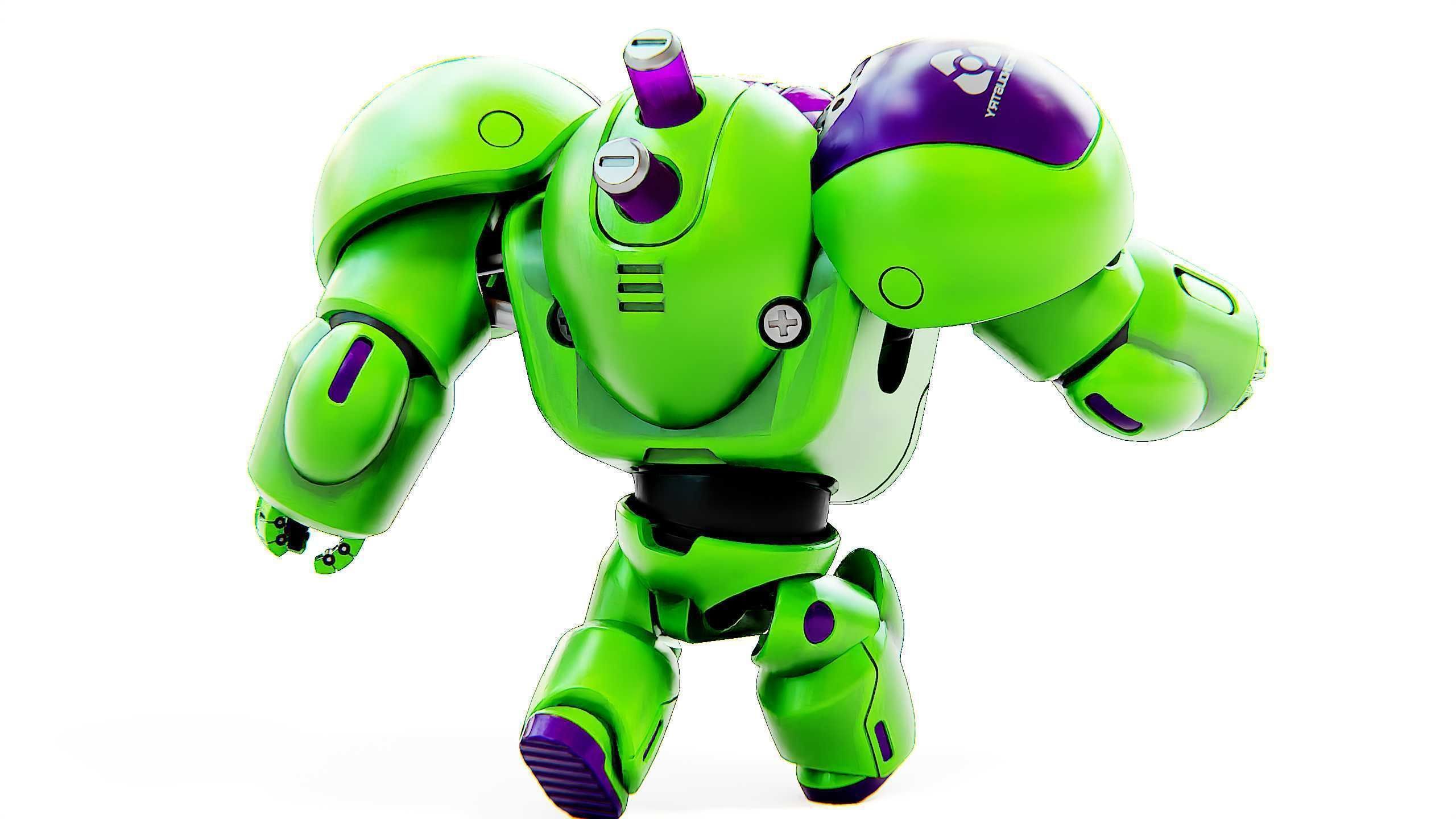 TOY BOT CYCLON B  Rigged for Unreal Engine - Unity - MIXAMO  3D model_13