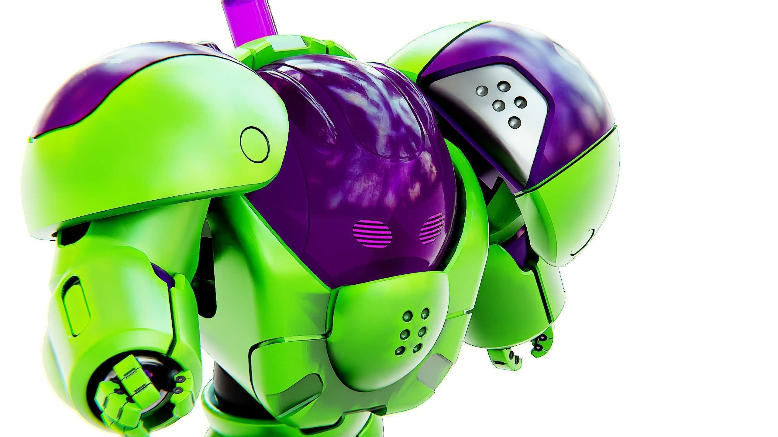 TOY BOT CYCLON B  Rigged for Unreal Engine - Unity - MIXAMO  3D model_27