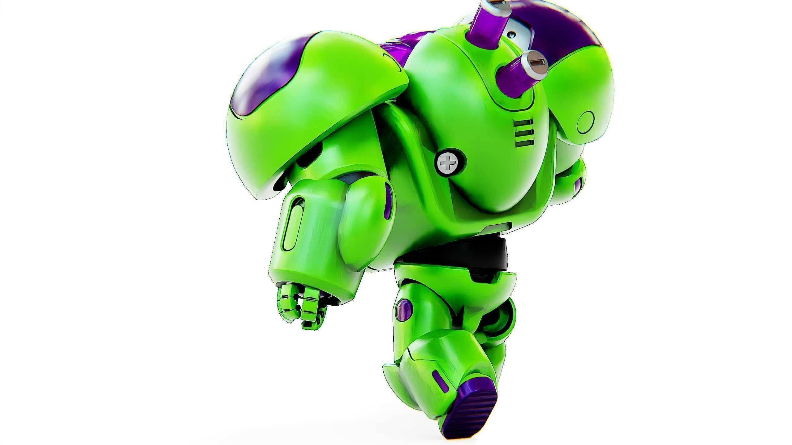 TOY BOT CYCLON B  Rigged for Unreal Engine - Unity - MIXAMO  3D model_18