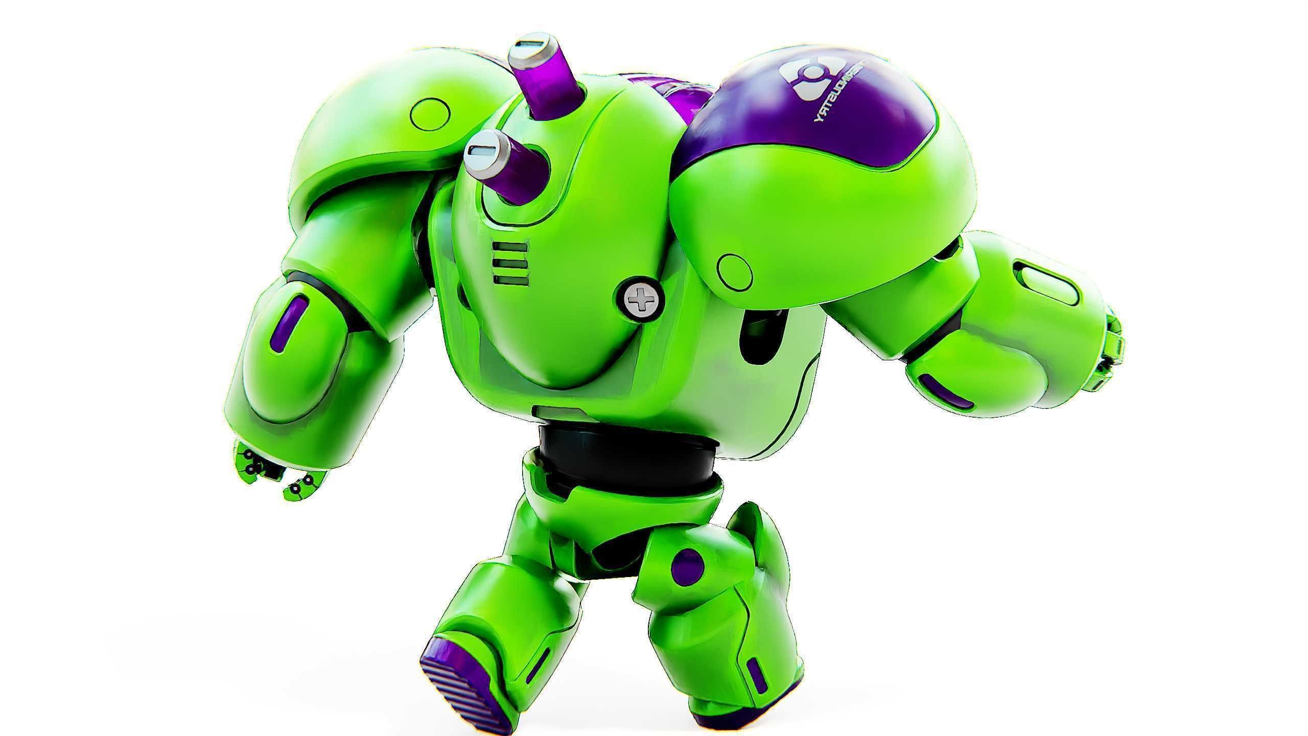 TOY BOT CYCLON B  Rigged for Unreal Engine - Unity - MIXAMO  3D model_12